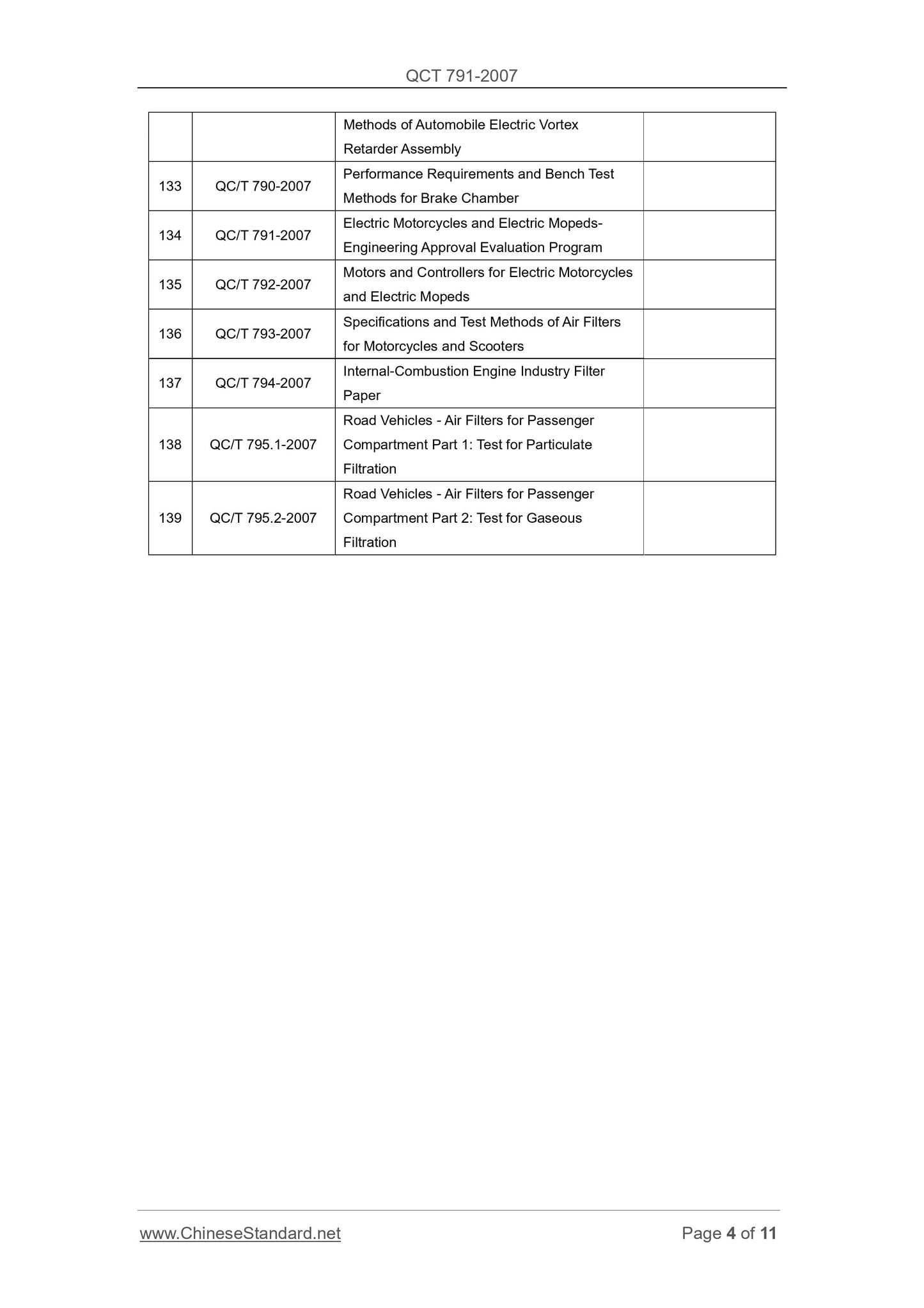 QC/T 791-2007 Page 4