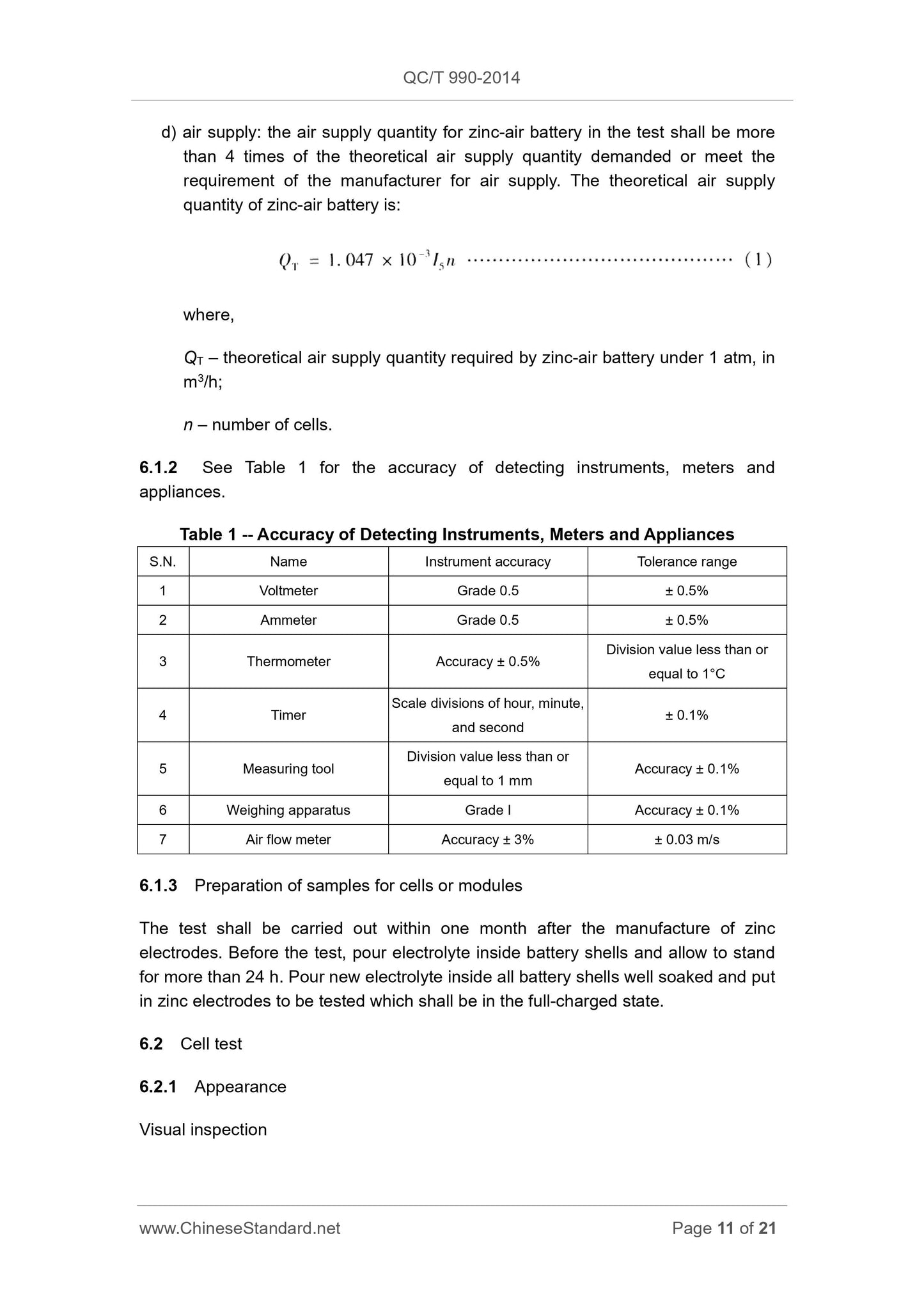 QC/T 990-2014 Page 11