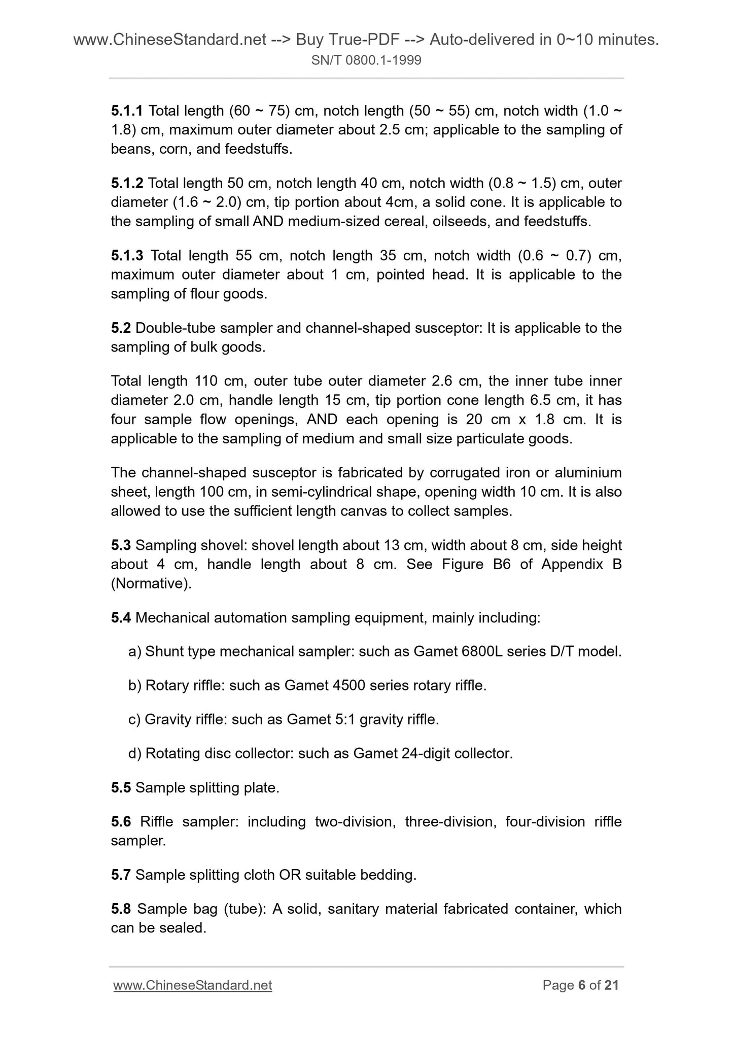SN/T 0800.1-1999 Page 5