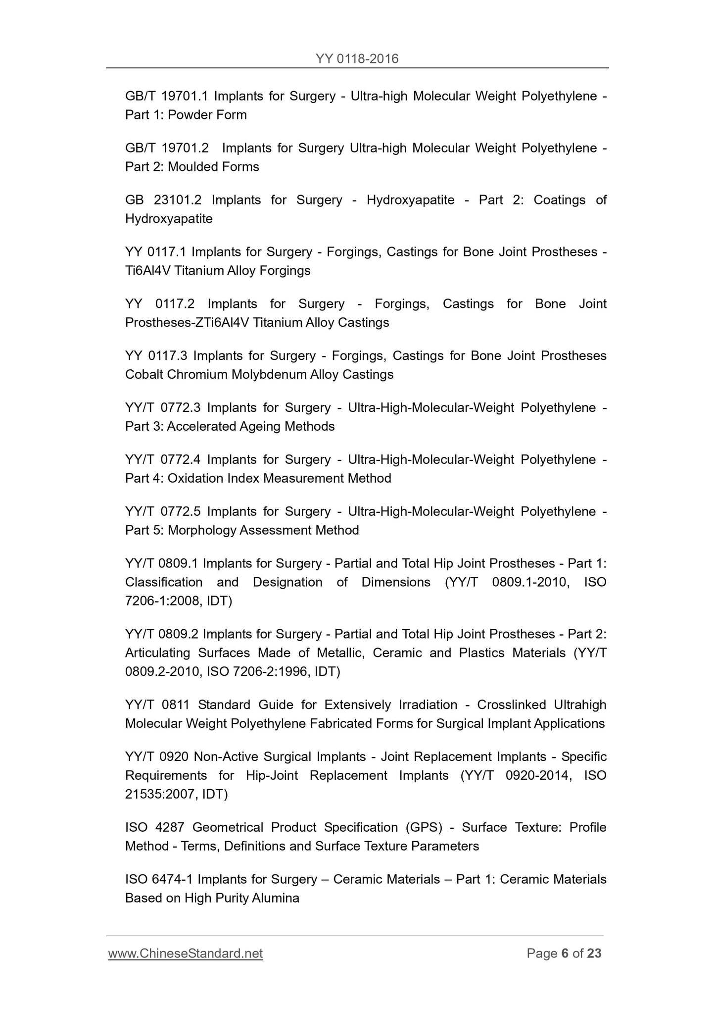 YY 0118-2016 Page 6