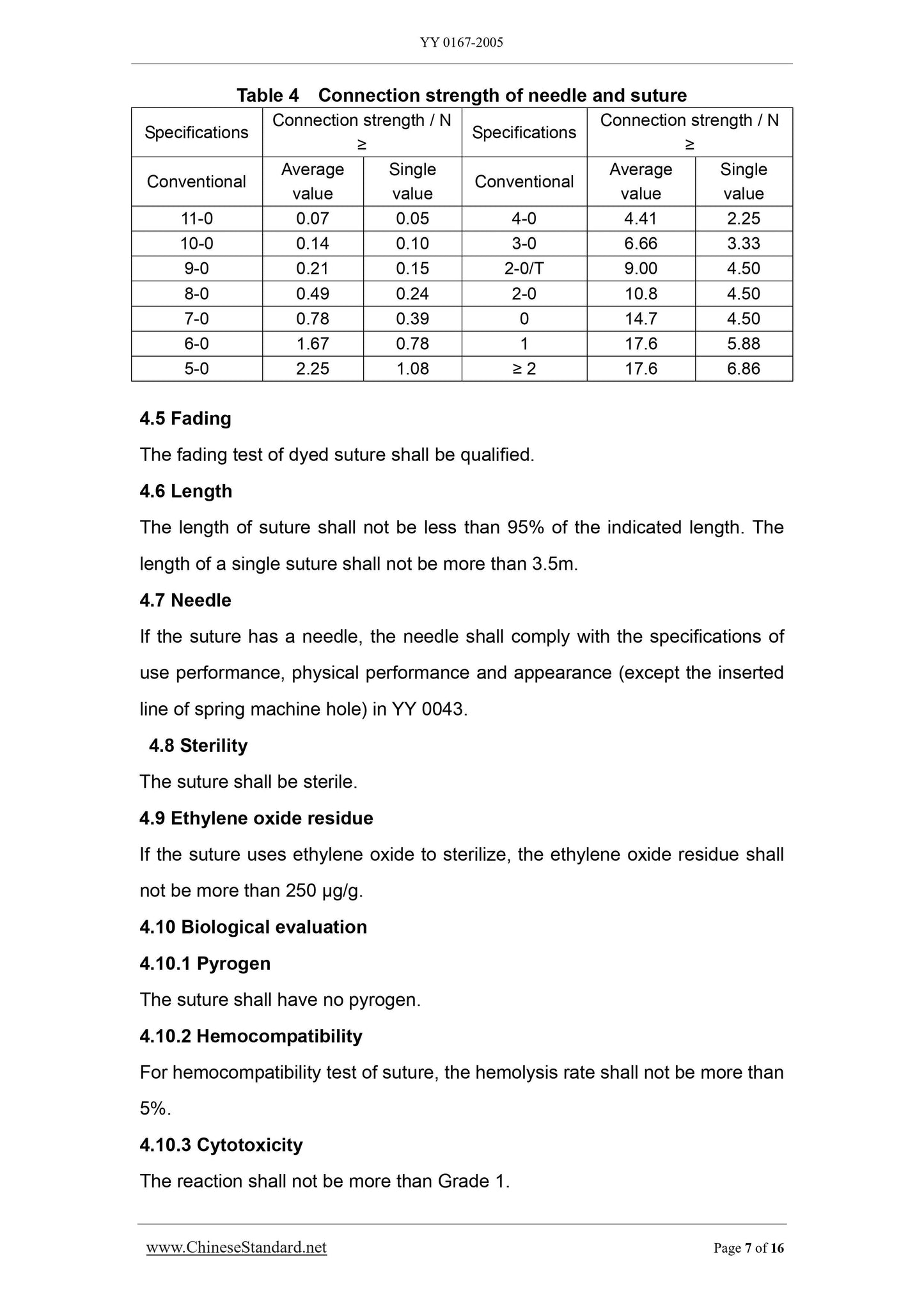 YY 0167-2005 Page 7