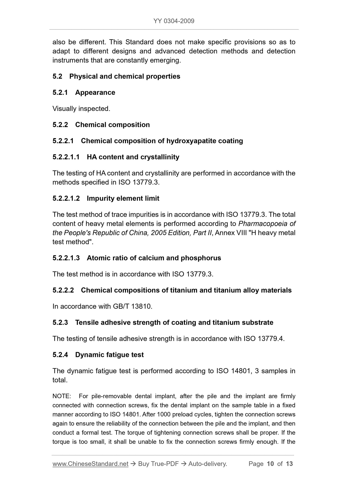 YY 0304-2009 Page 10