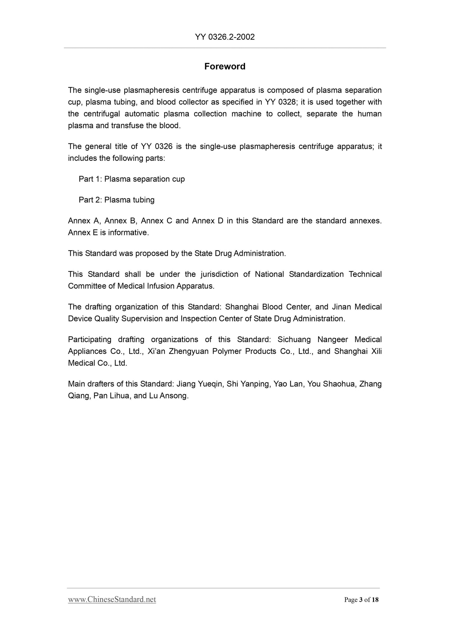 YY 0326.2-2002 Page 3