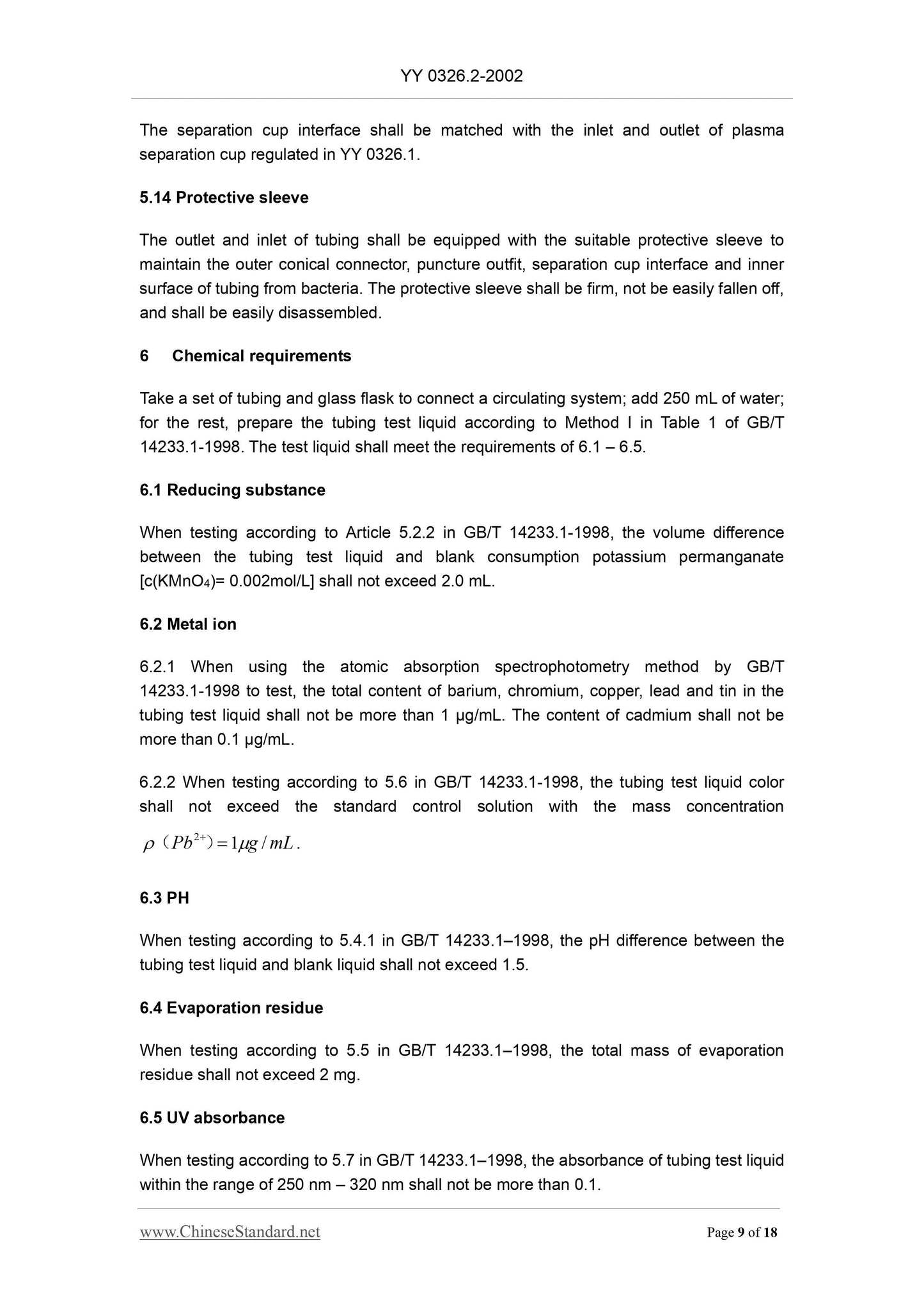YY 0326.2-2002 Page 9