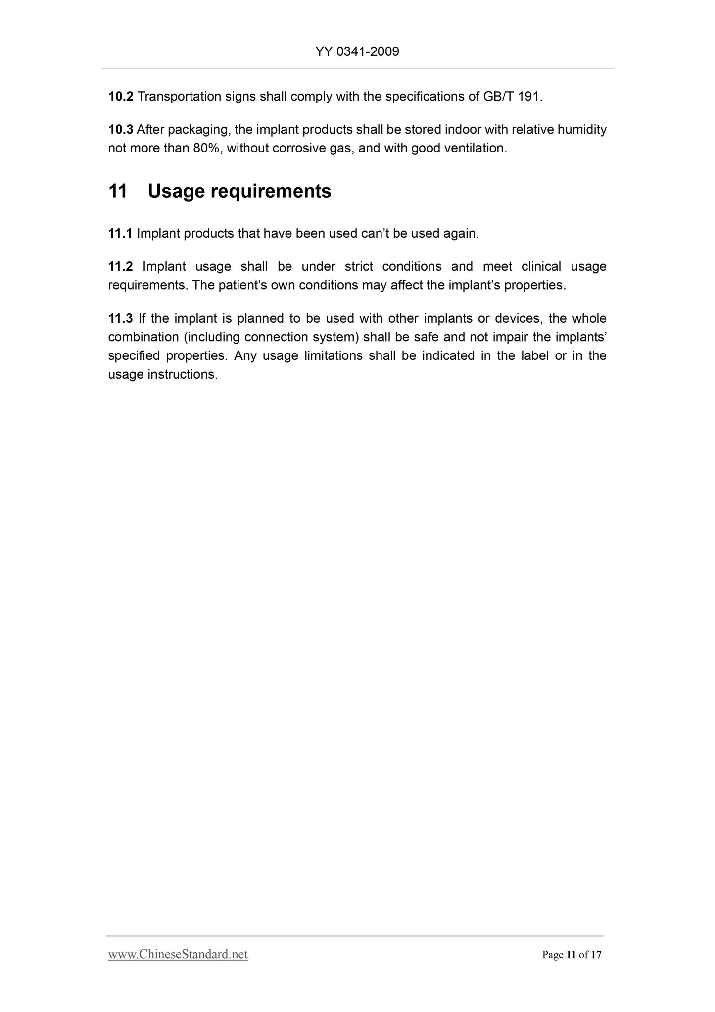 YY 0341-2009 Page 11