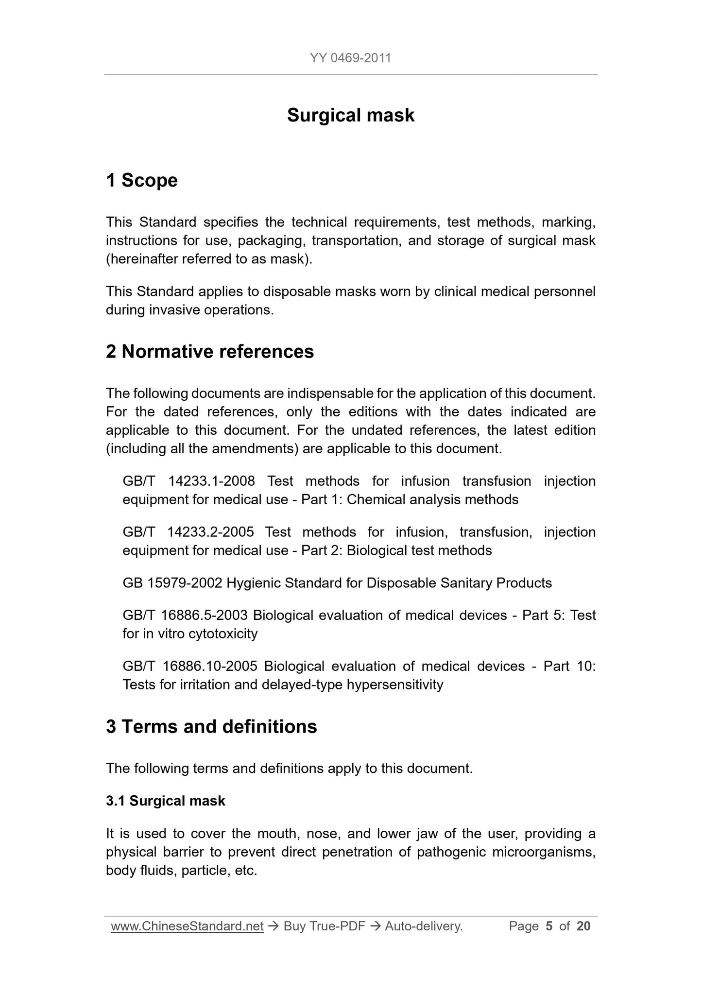 YY 0469-2011 Page 5