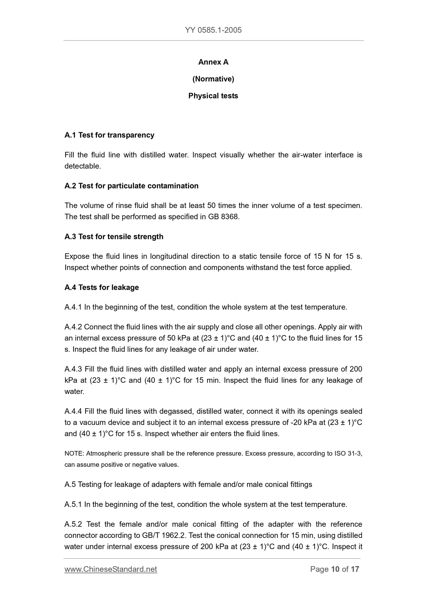 YY 0585.1-2005 Page 10