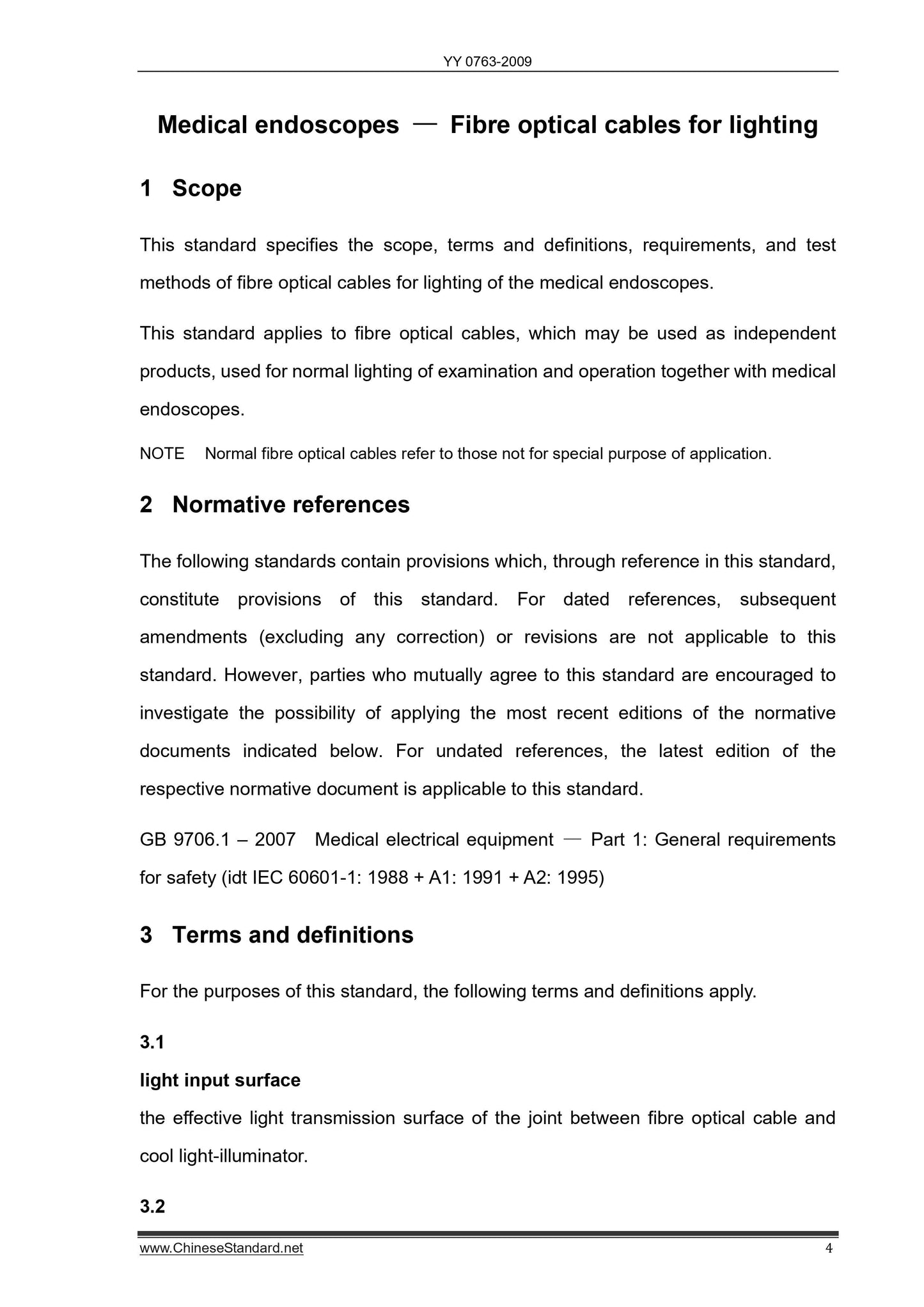 YY 0763-2009 Page 4