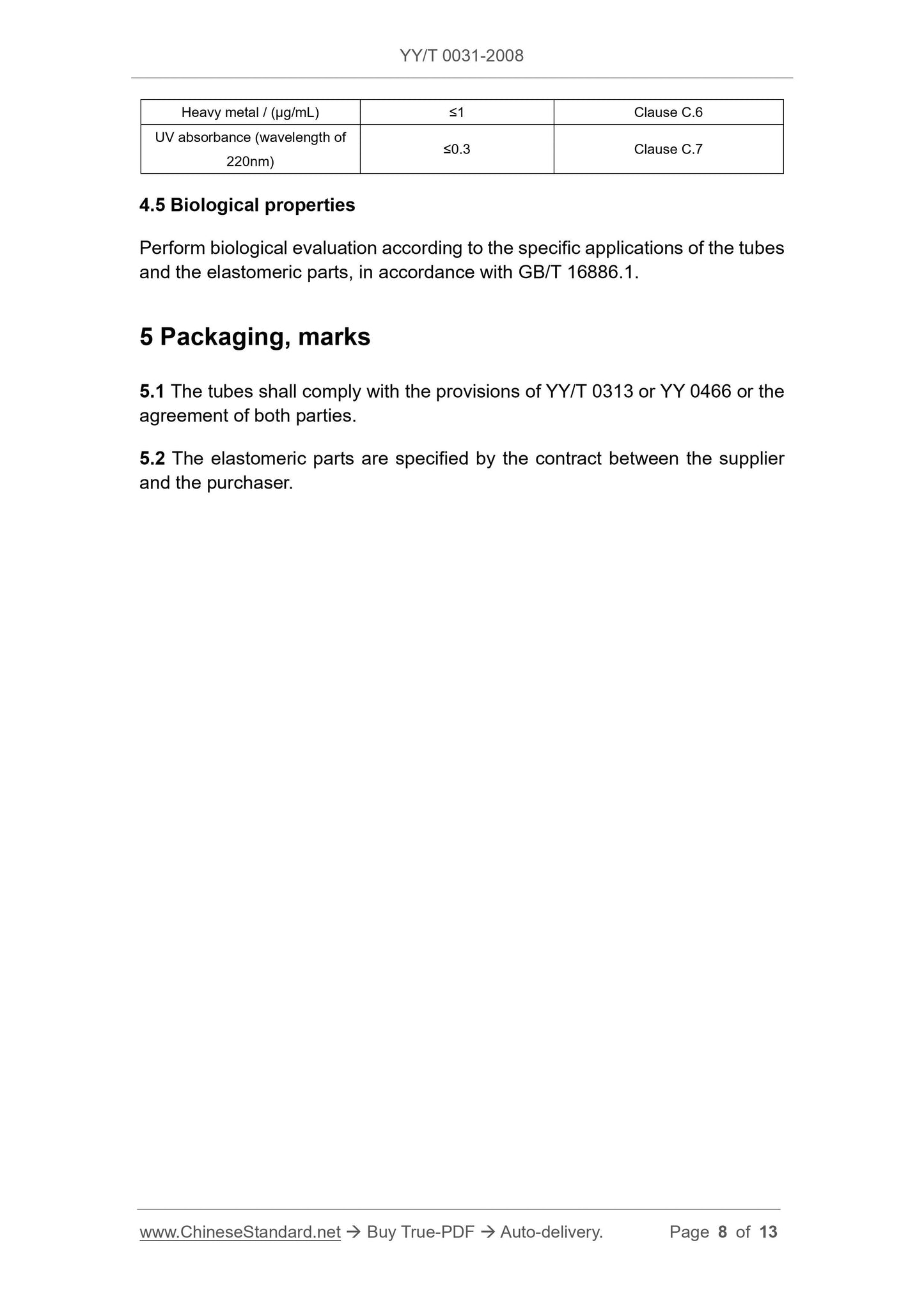 YY/T 0031-2008 Page 8
