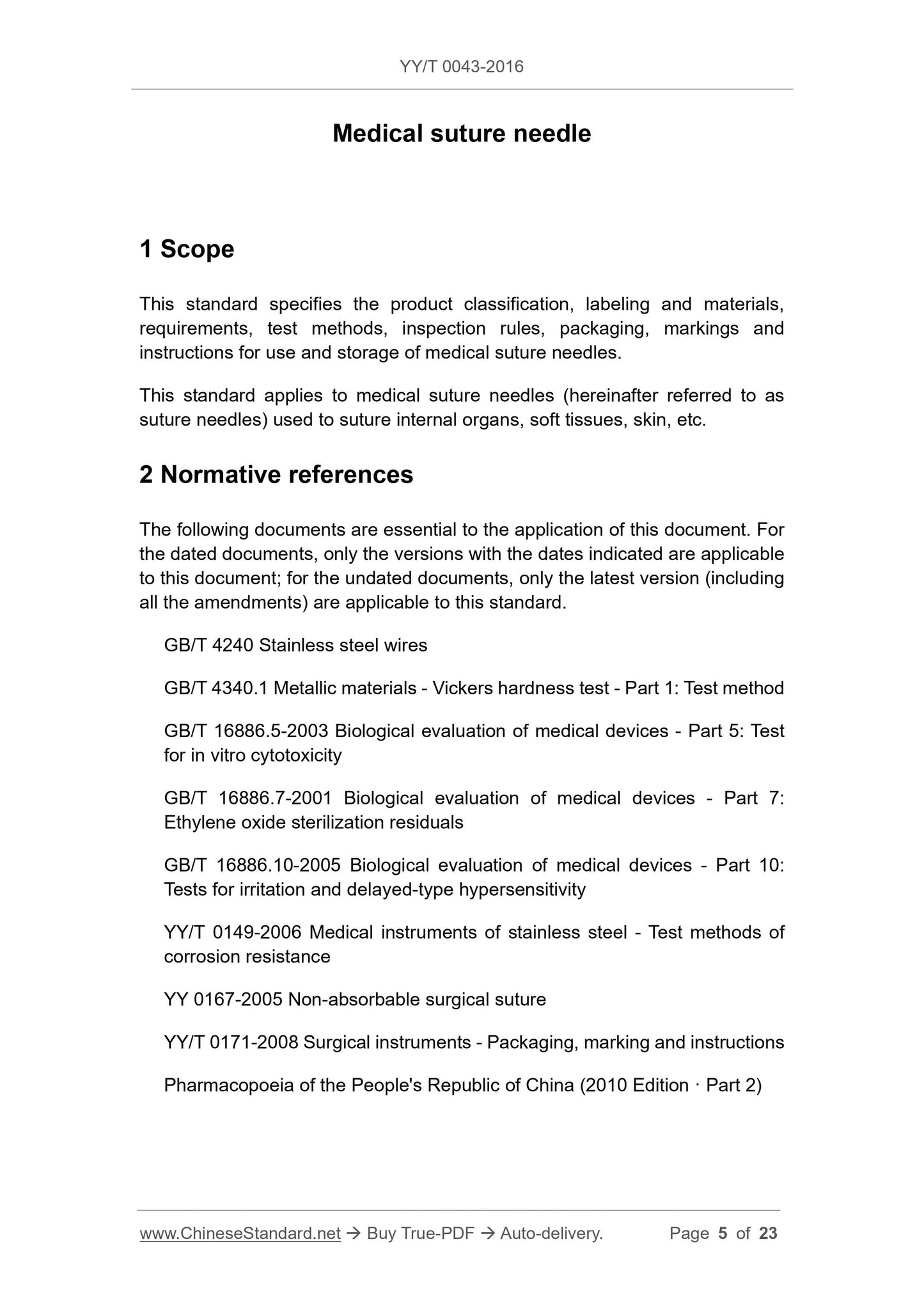 YY/T 0043-2016 Page 5