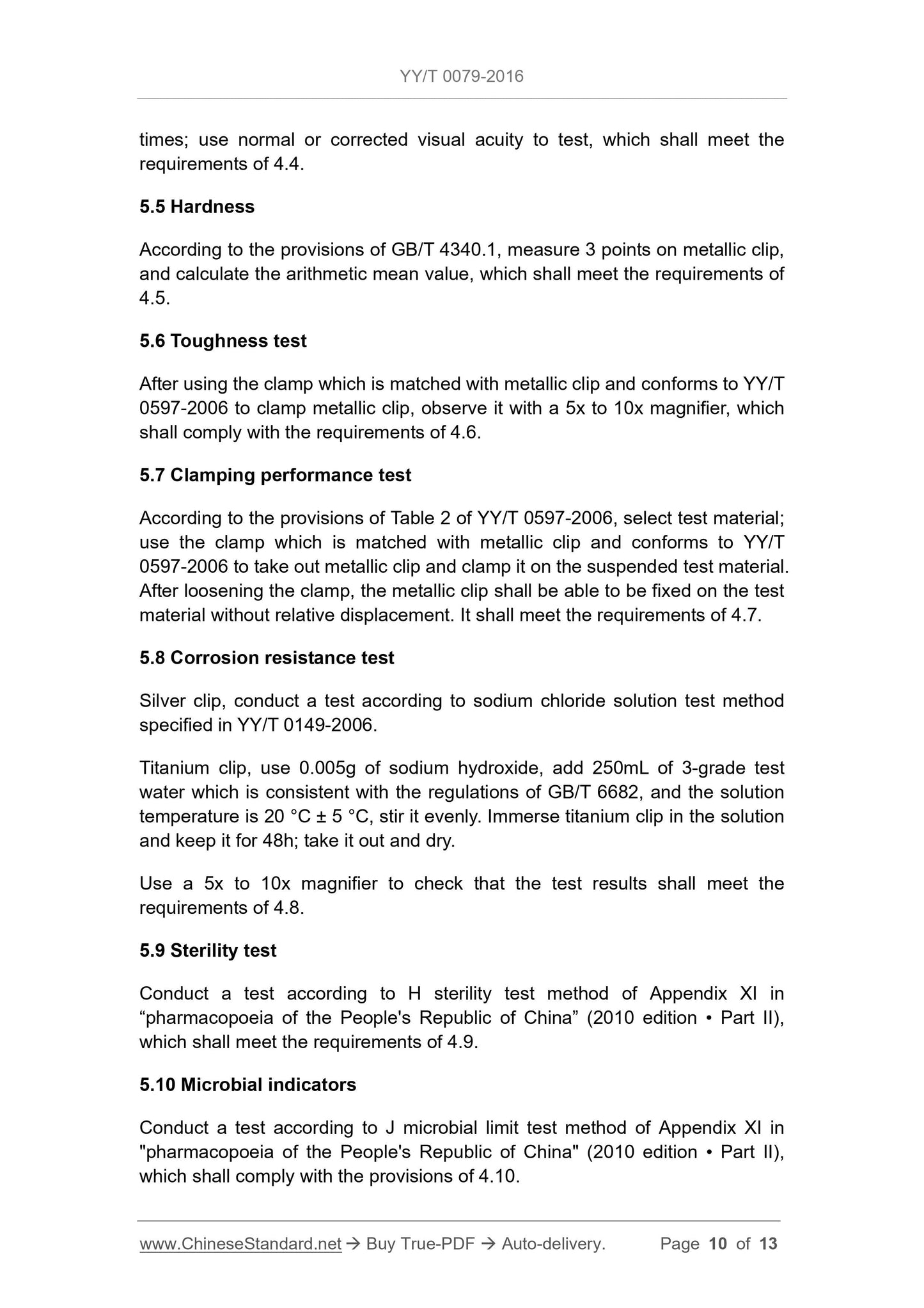 YY/T 0079-2016 Page 10