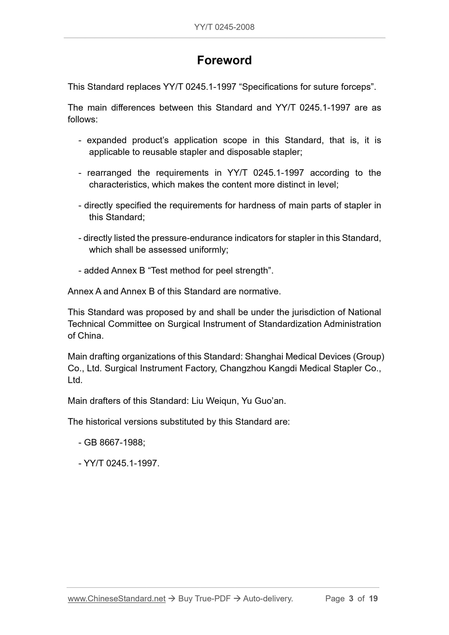 YY/T 0245-2008 Page 3