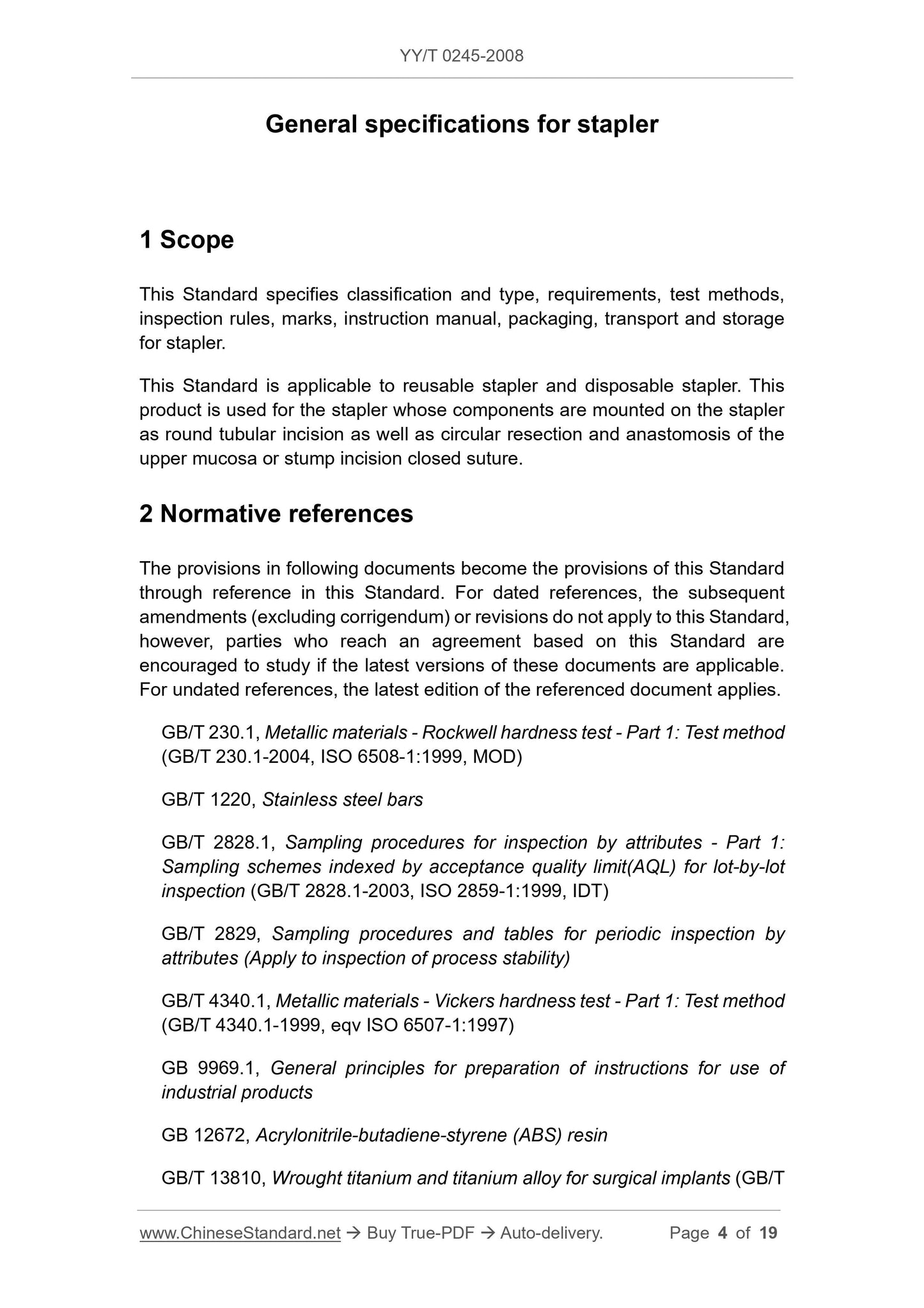 YY/T 0245-2008 Page 4