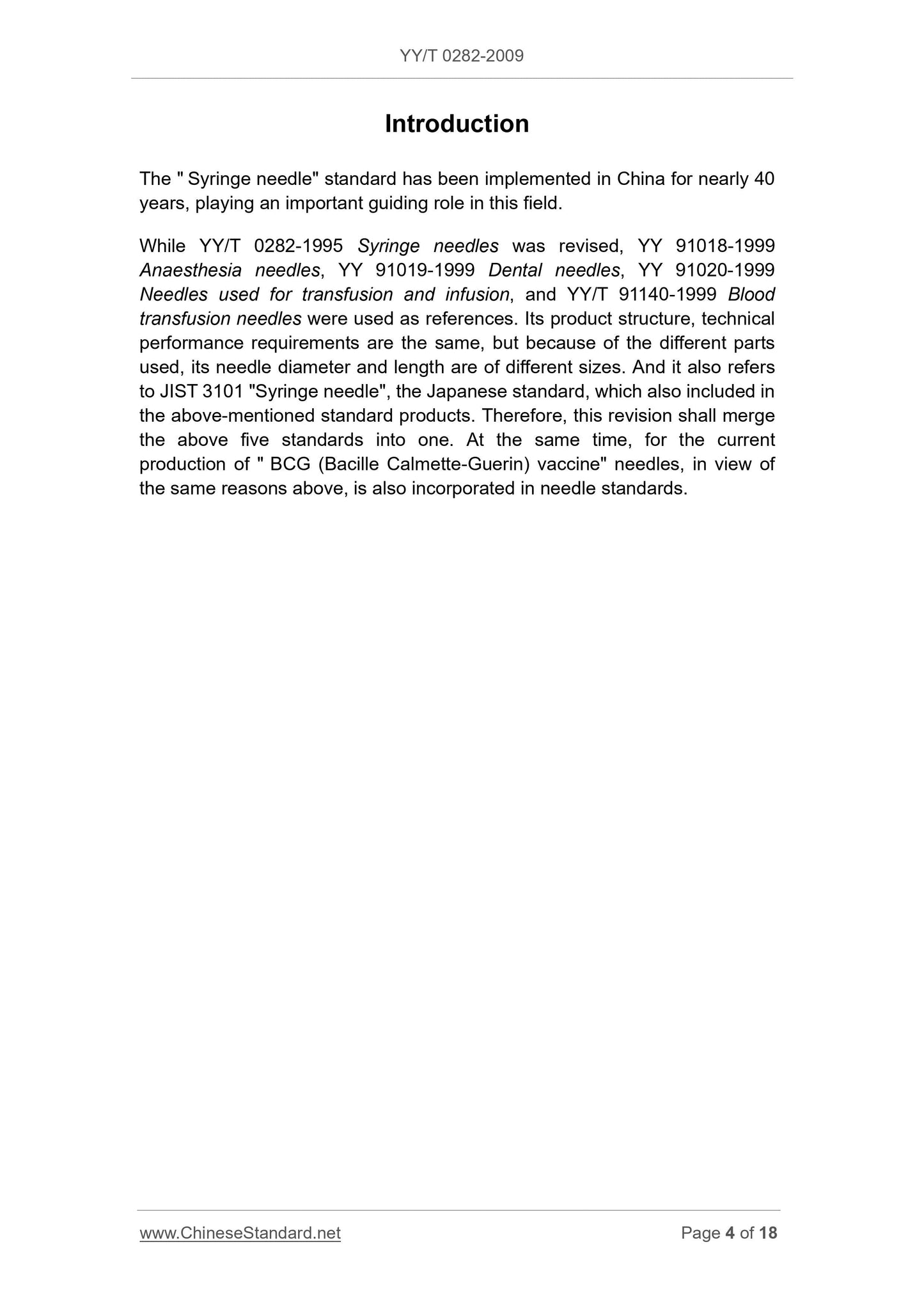 YY/T 0282-2009 Page 4