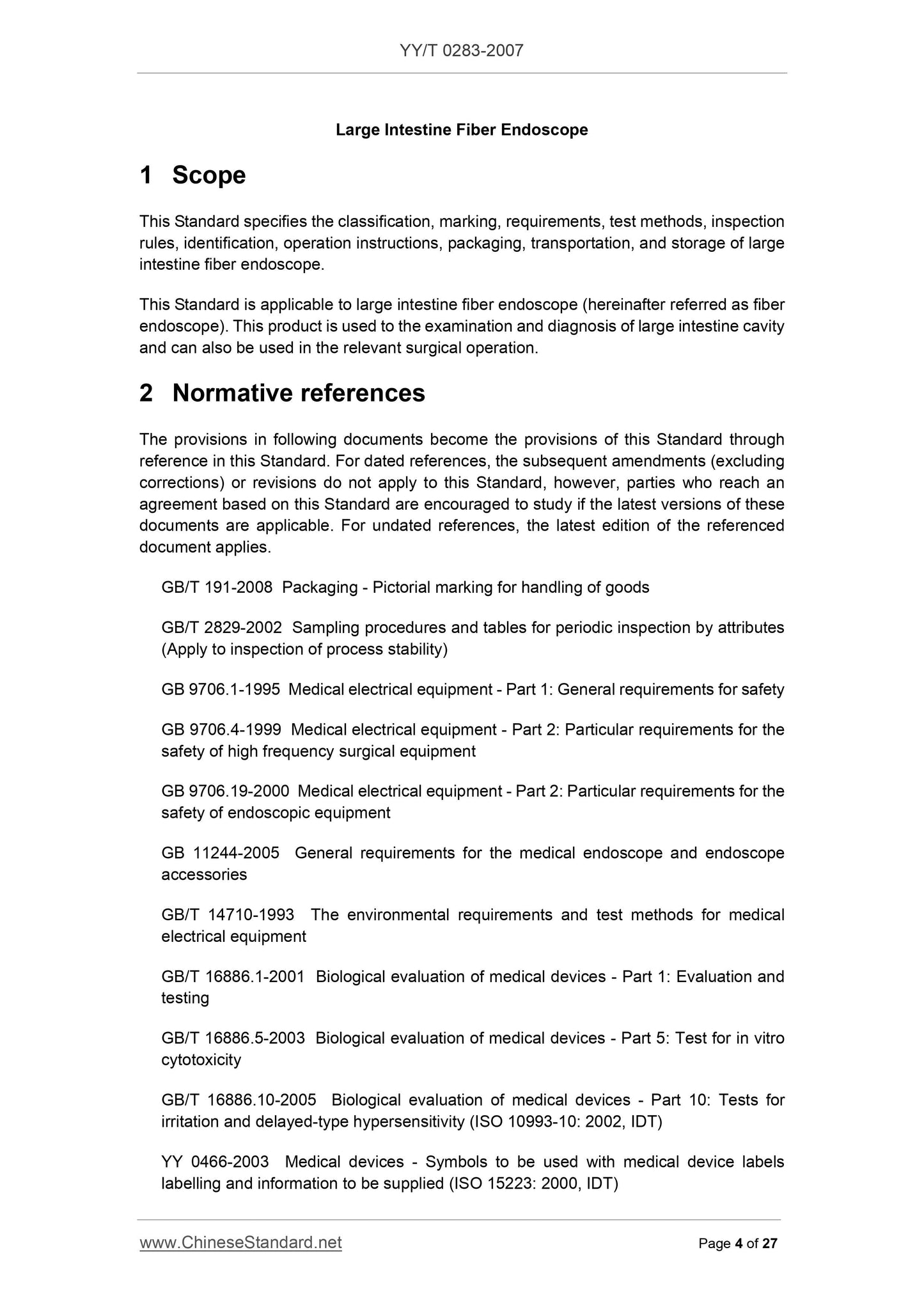 YY/T 0283-2007 Page 4