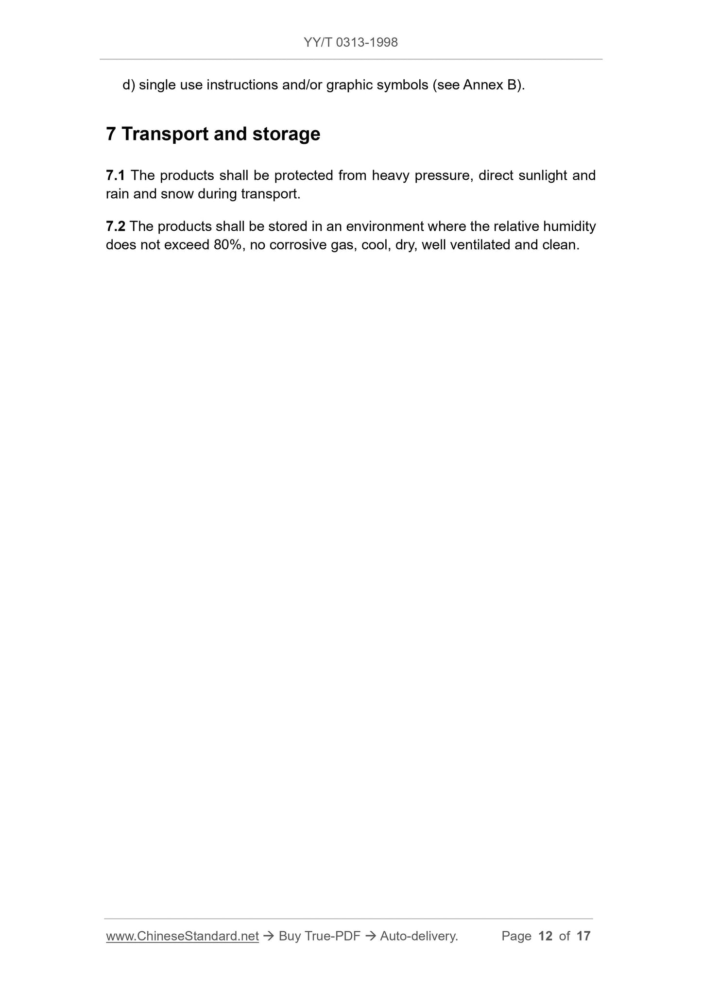 YY/T 0313-1998 Page 12