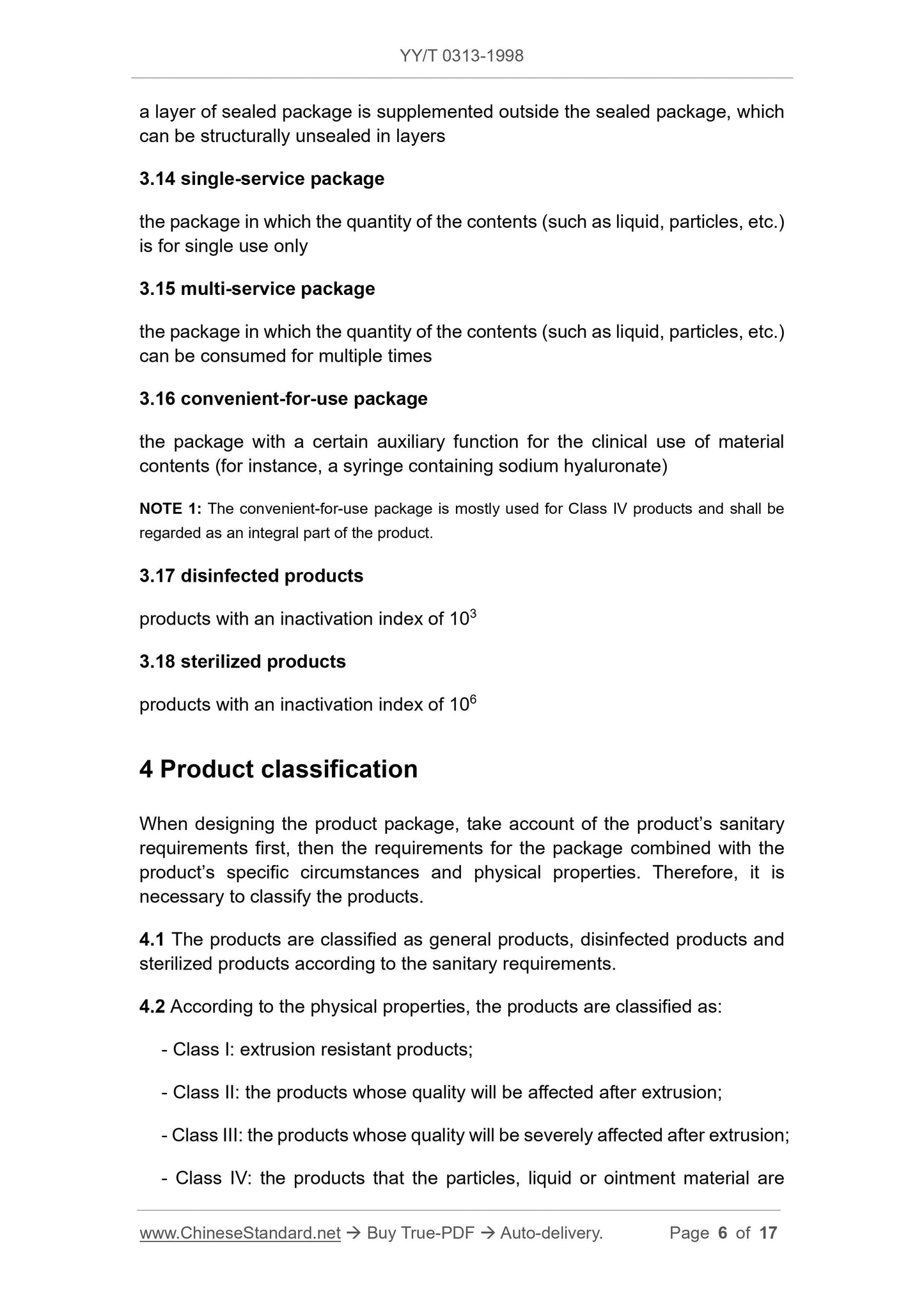 YY/T 0313-1998 Page 6