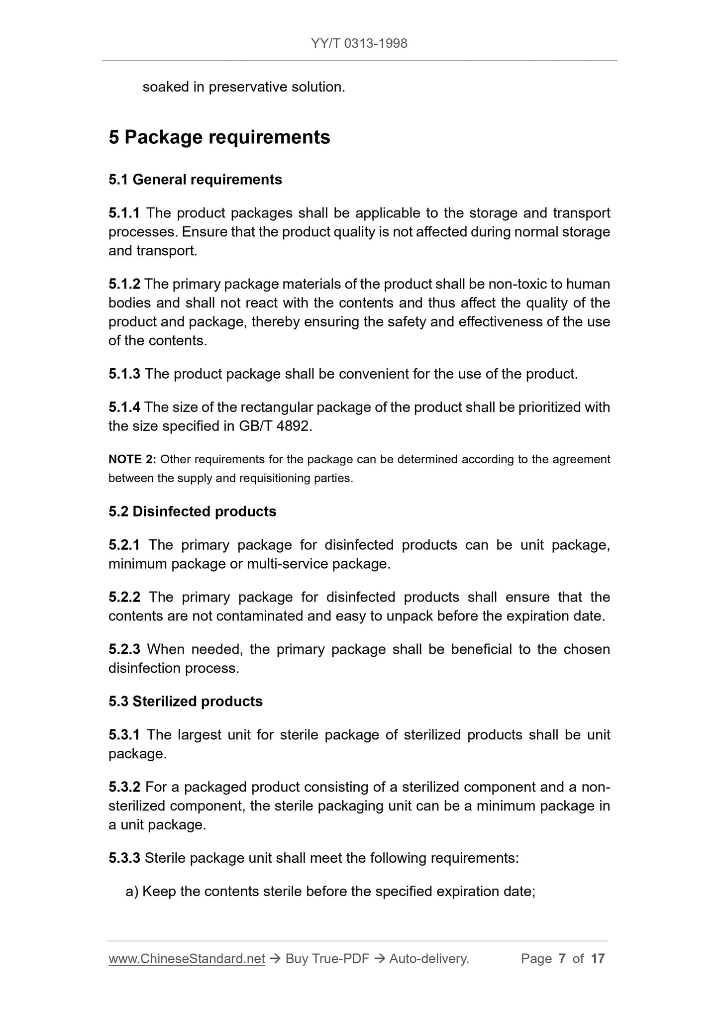 YY/T 0313-1998 Page 7