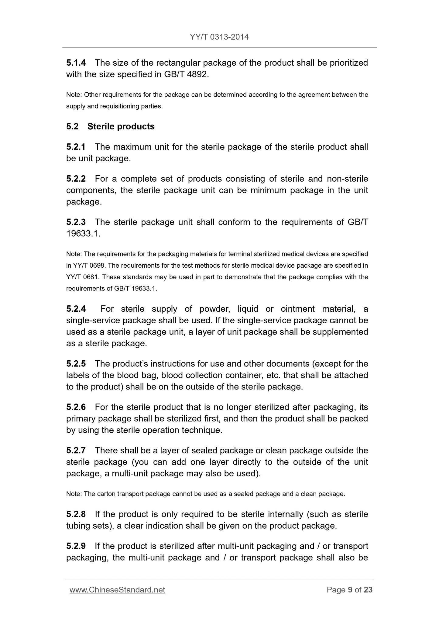 YY/T 0313-2014 Page 9