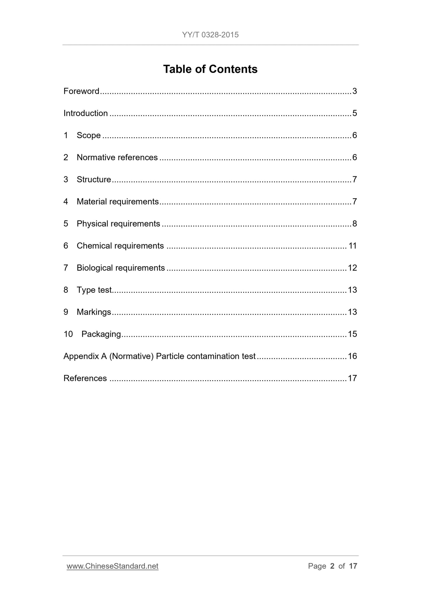 YY/T 0328-2015 Page 2