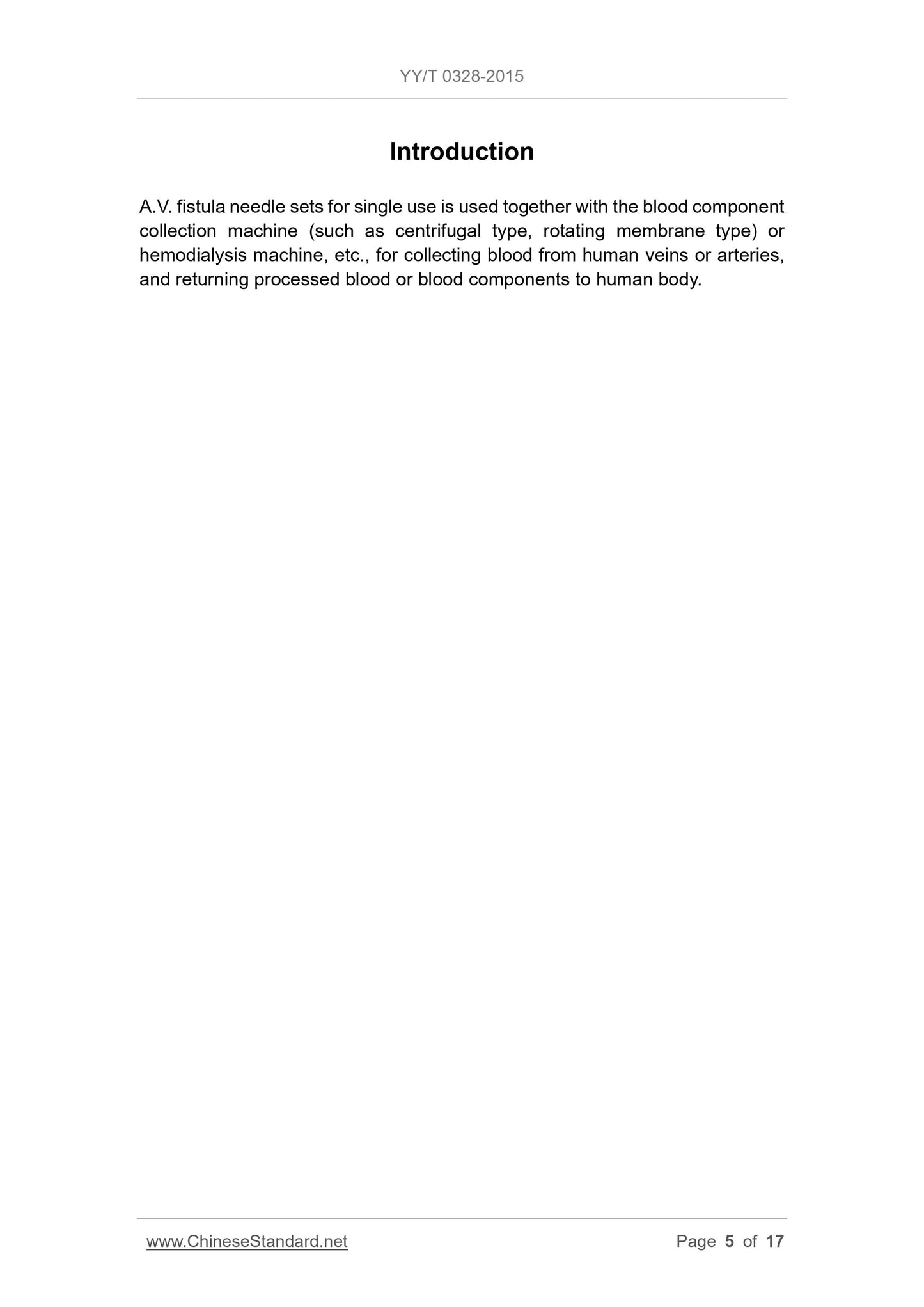 YY/T 0328-2015 Page 5
