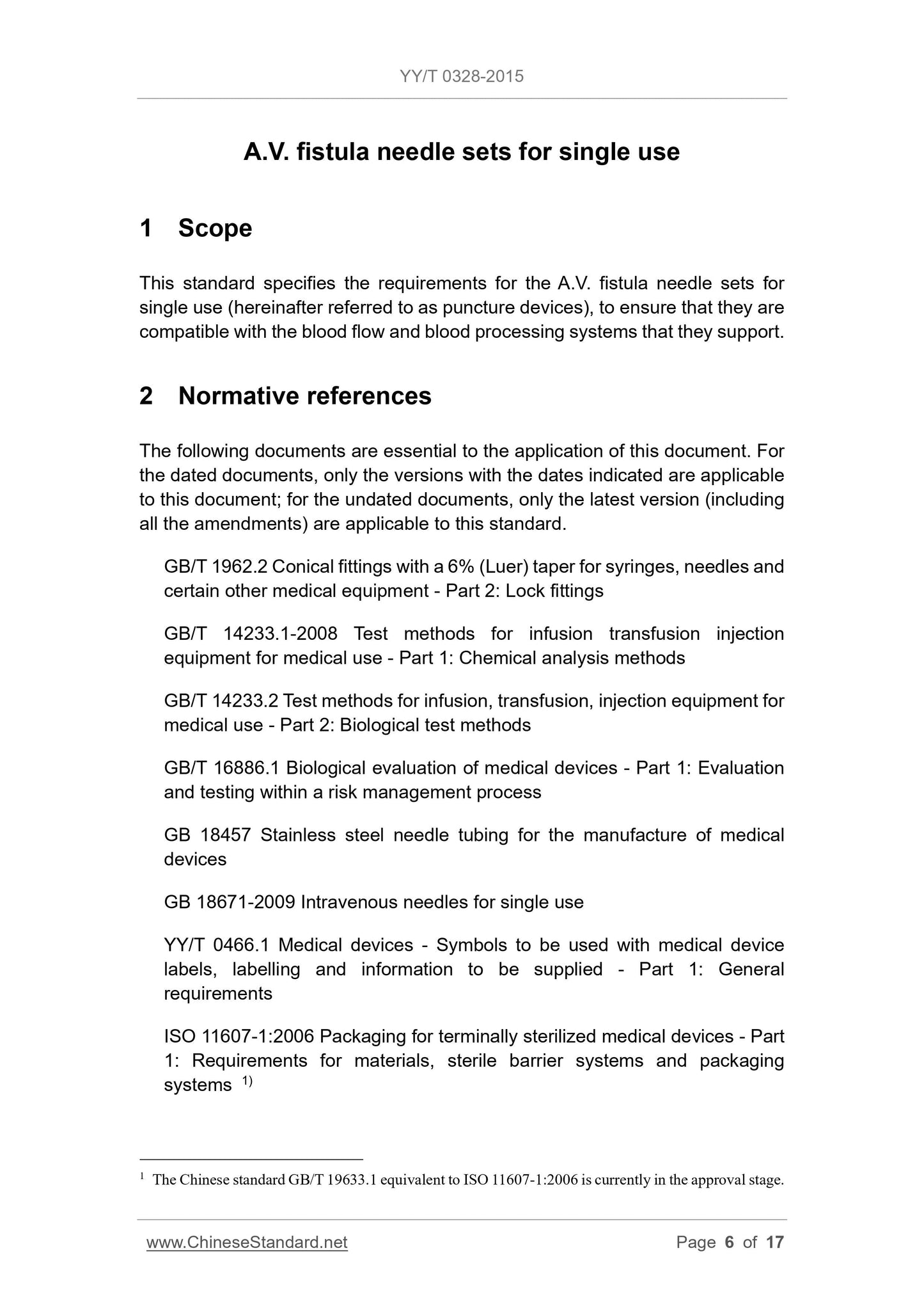 YY/T 0328-2015 Page 6