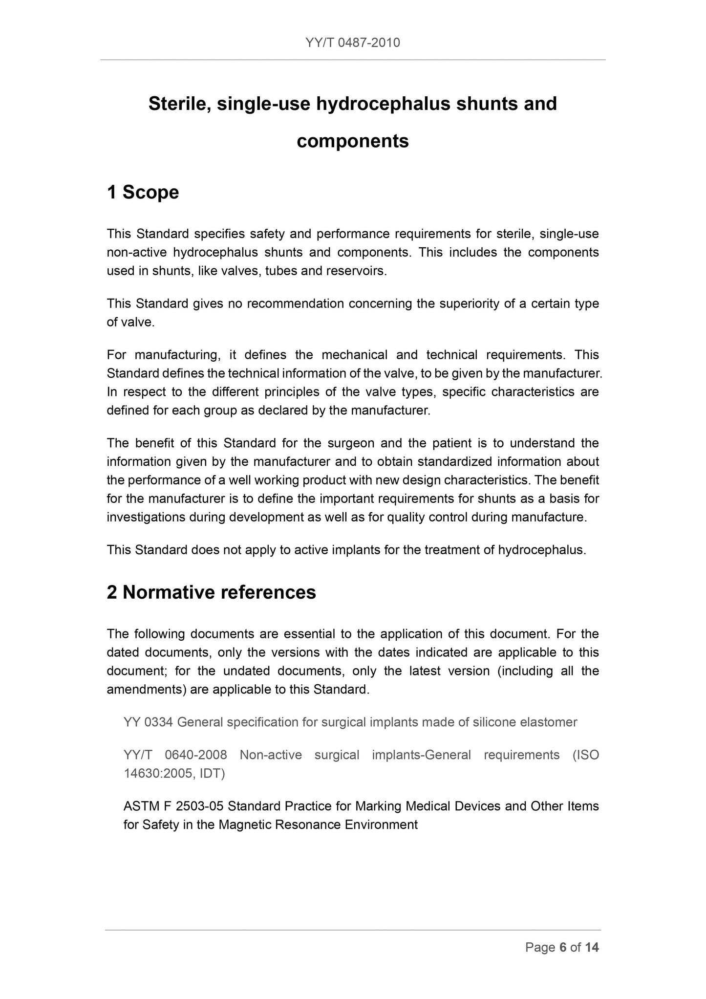 YY/T 0487-2010 Page 6