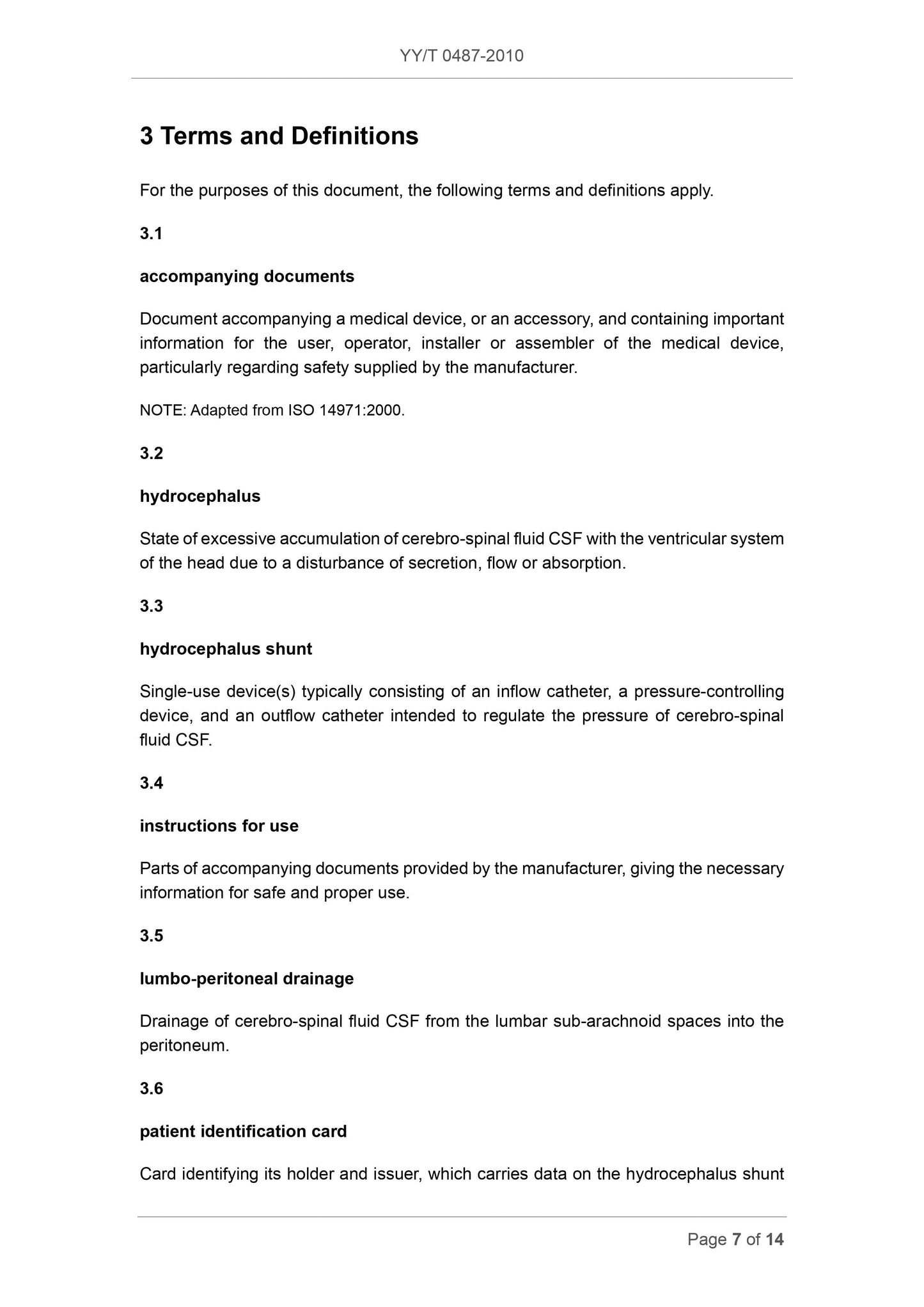 YY/T 0487-2010 Page 7