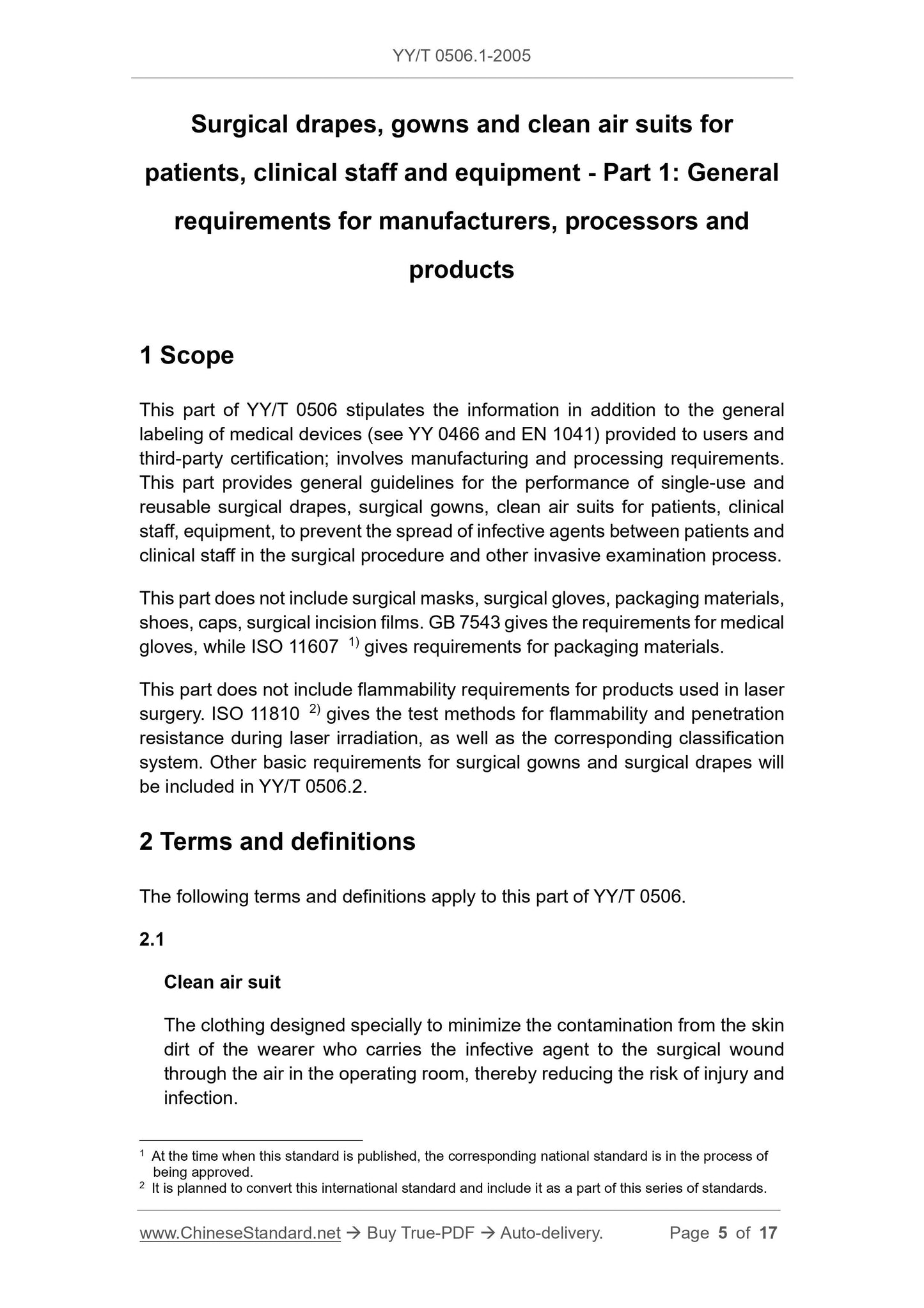 YY/T 0506.1-2005 Page 5