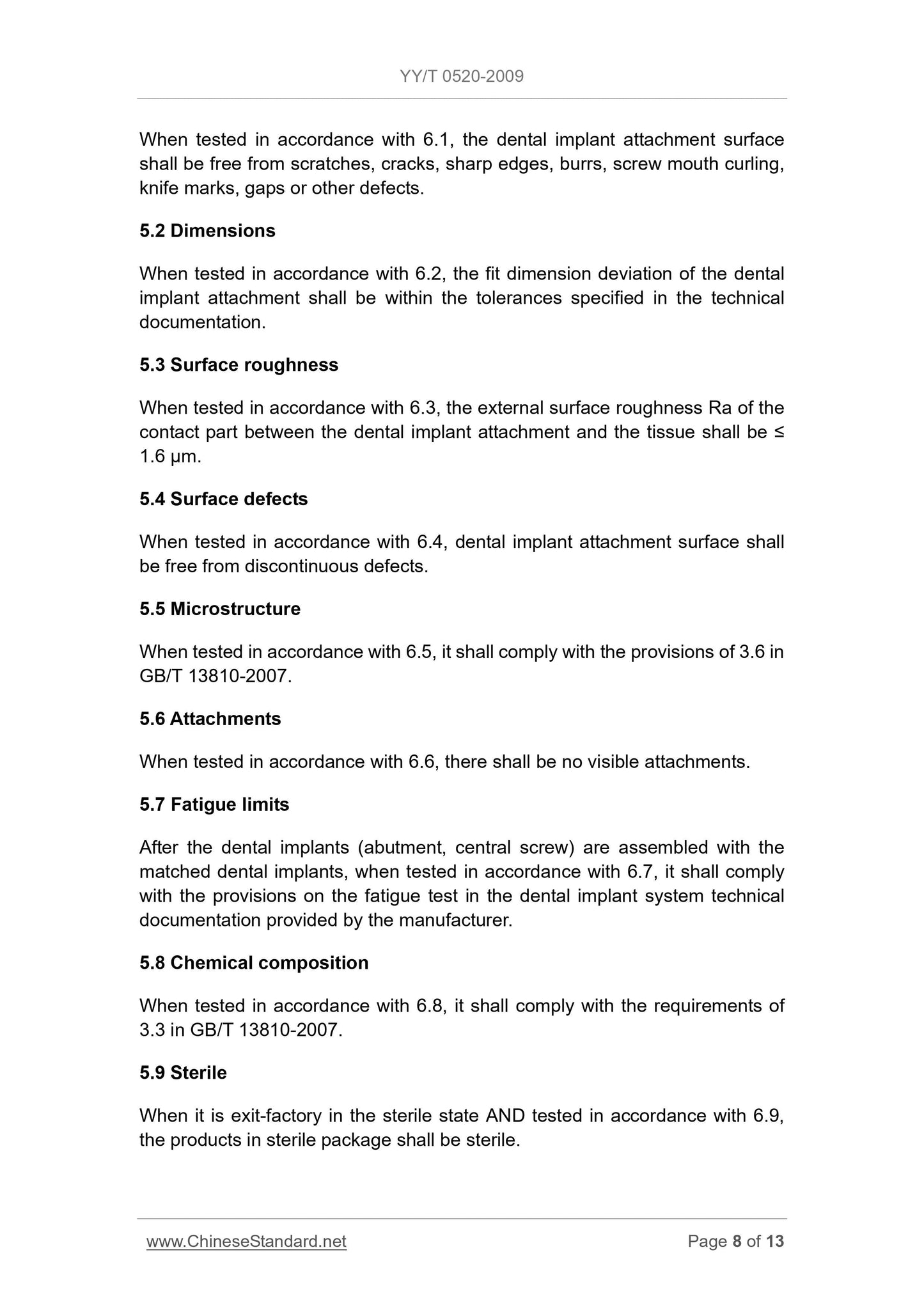 YY/T 0520-2009 Page 8