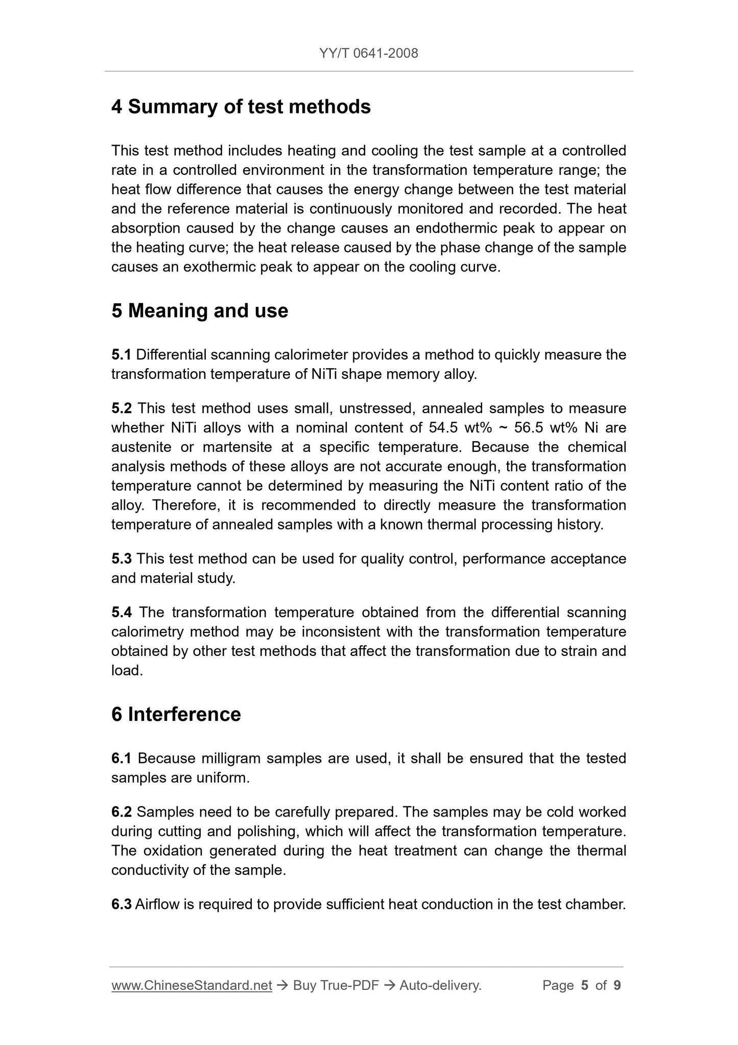 YY/T 0641-2008 Page 5