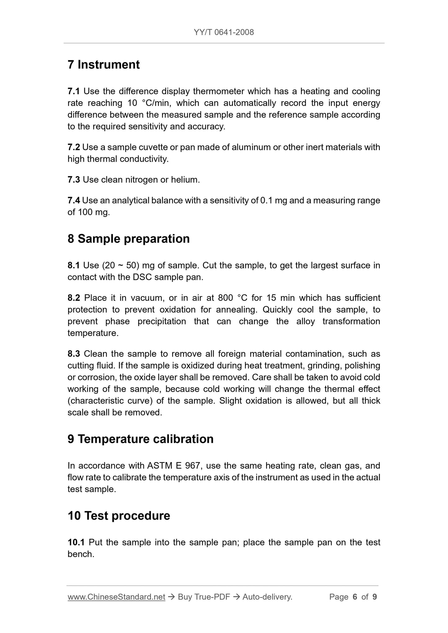 YY/T 0641-2008 Page 6