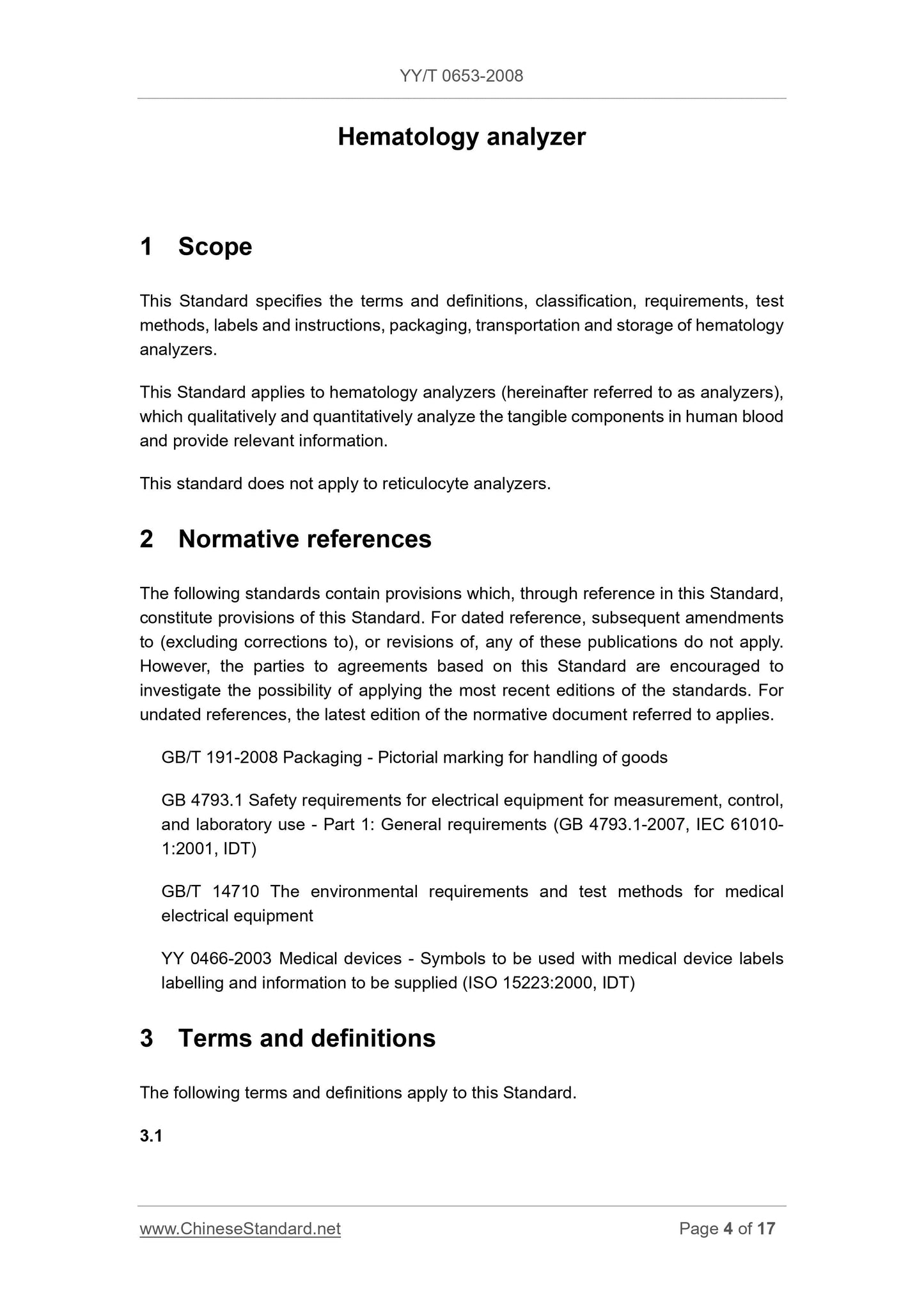 YY/T 0653-2008 Page 4