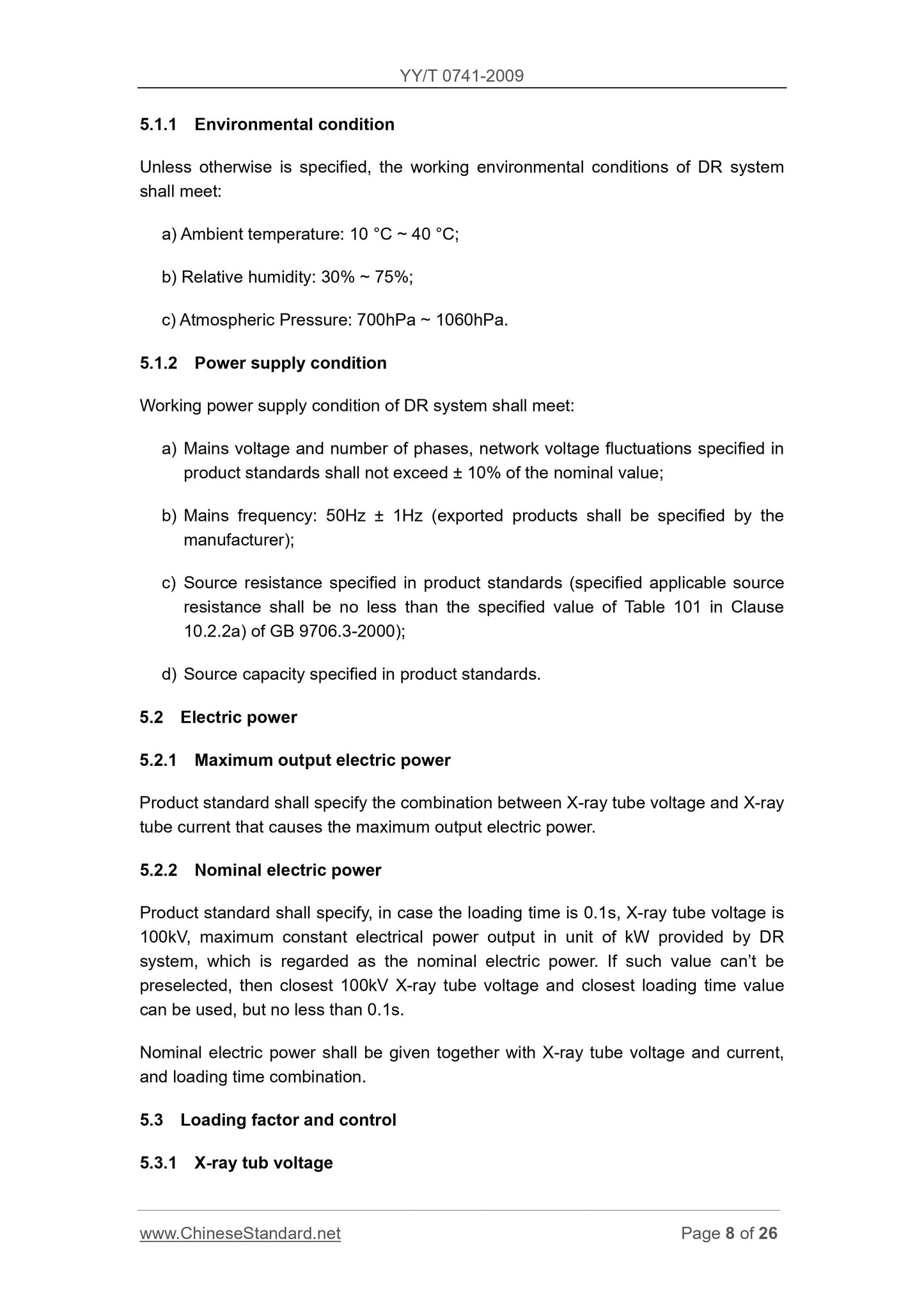 YY/T 0741-2009 Page 8