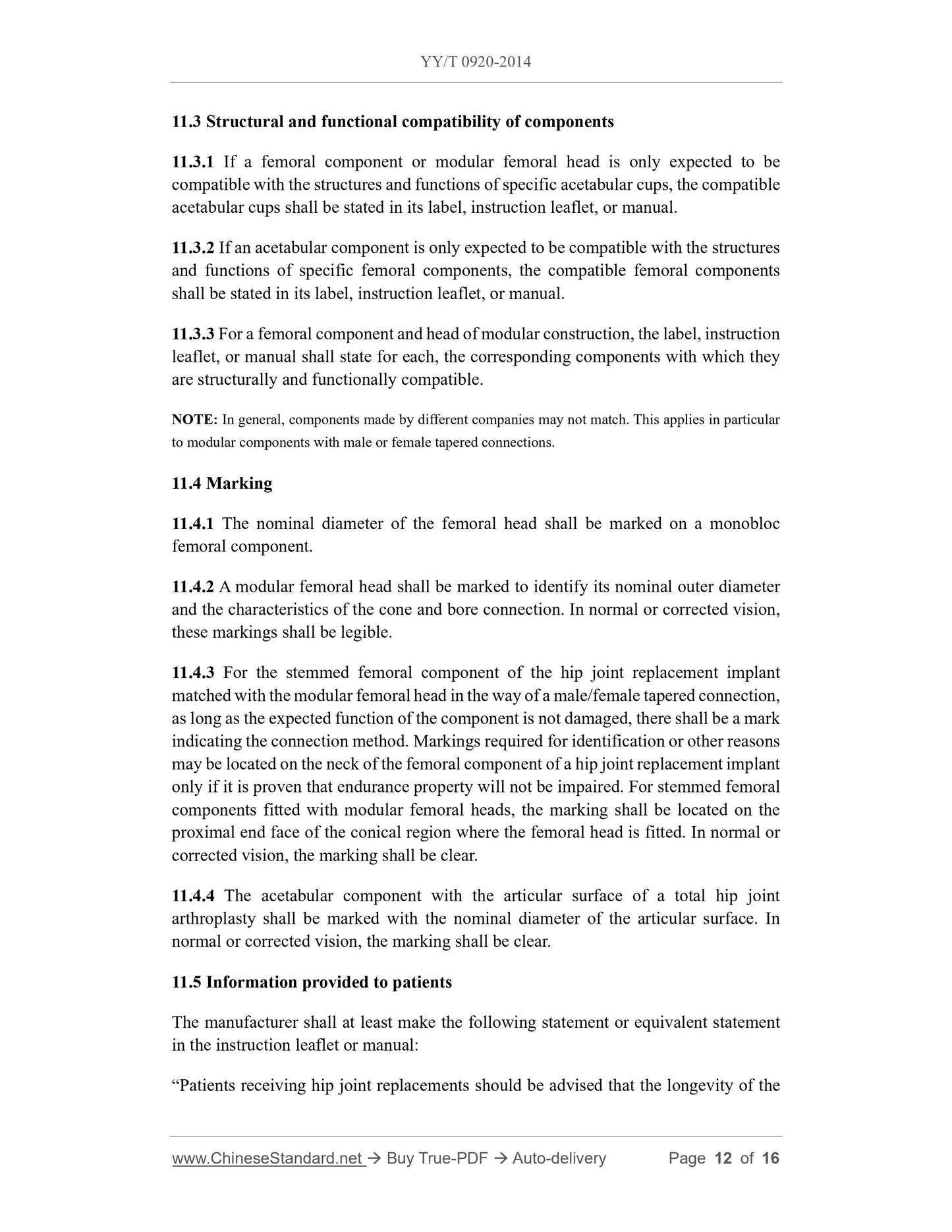 YY/T 0920-2014 Page 12
