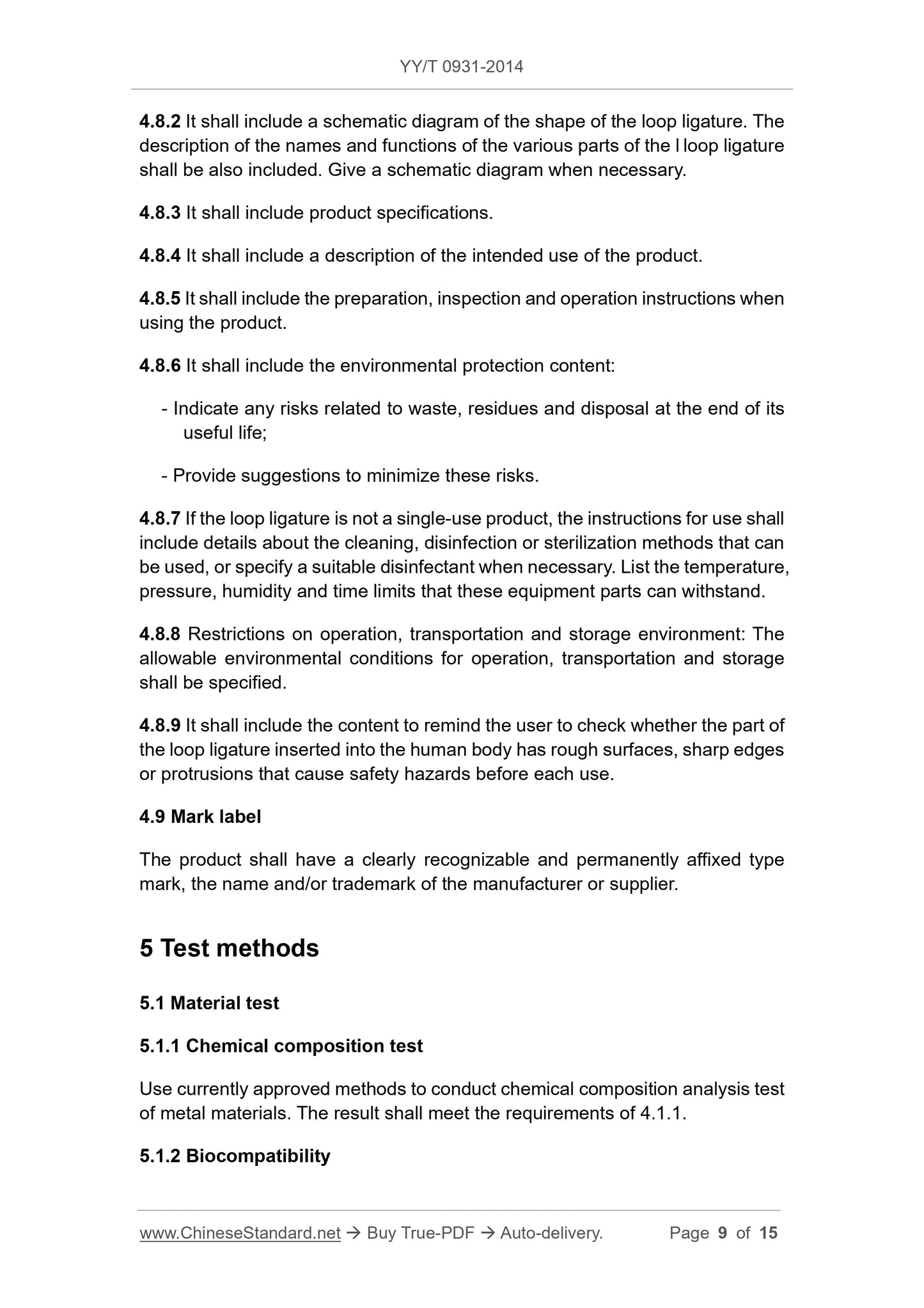 YY/T 0931-2014 Page 9