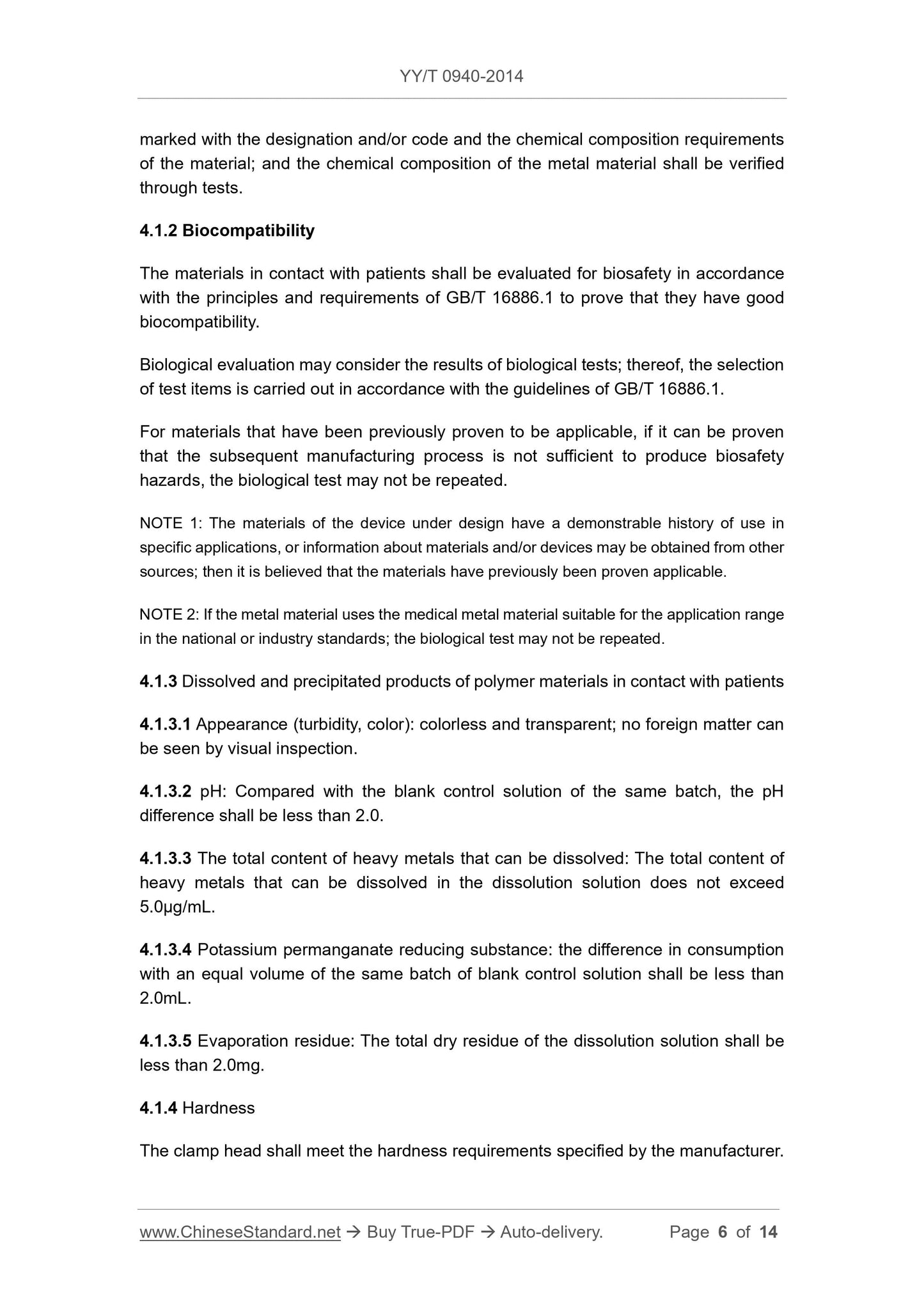 YY/T 0940-2014 Page 6