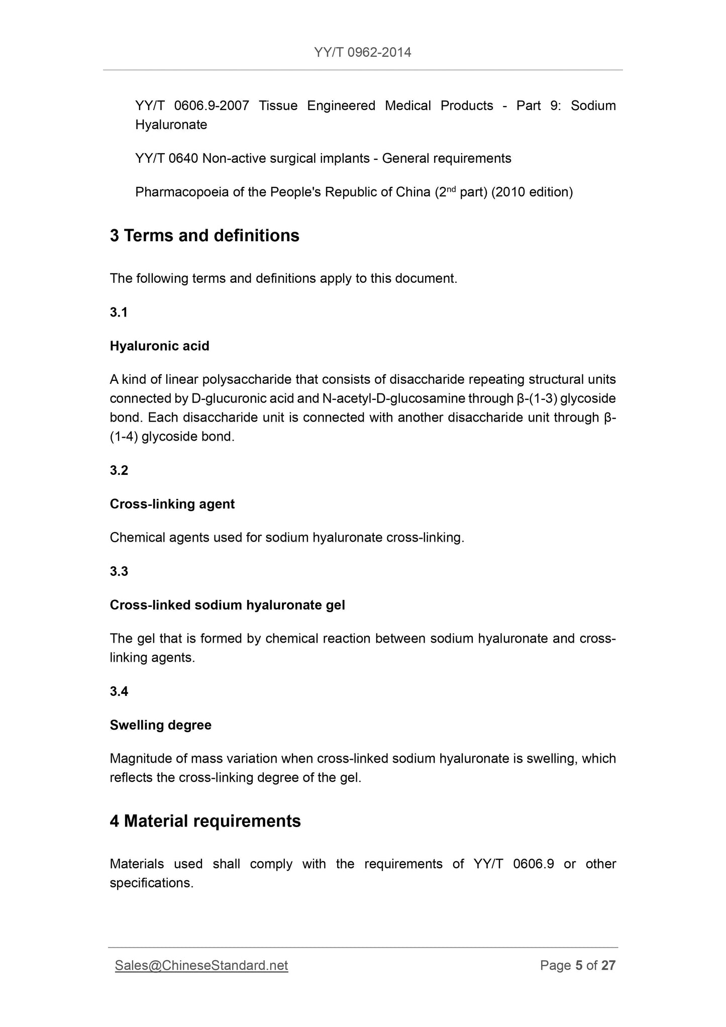 YY/T 0962-2014 Page 5
