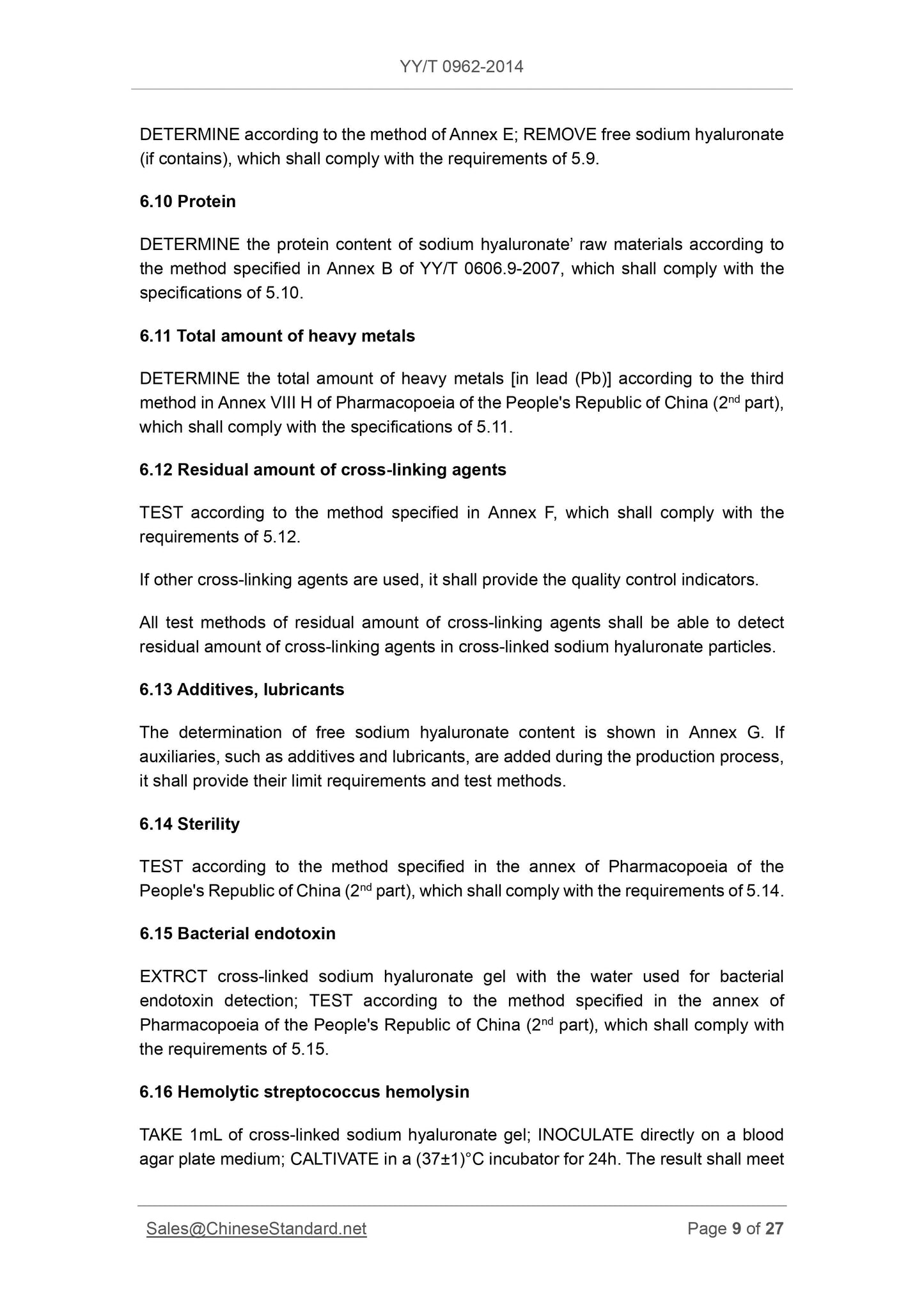 YY/T 0962-2014 Page 9