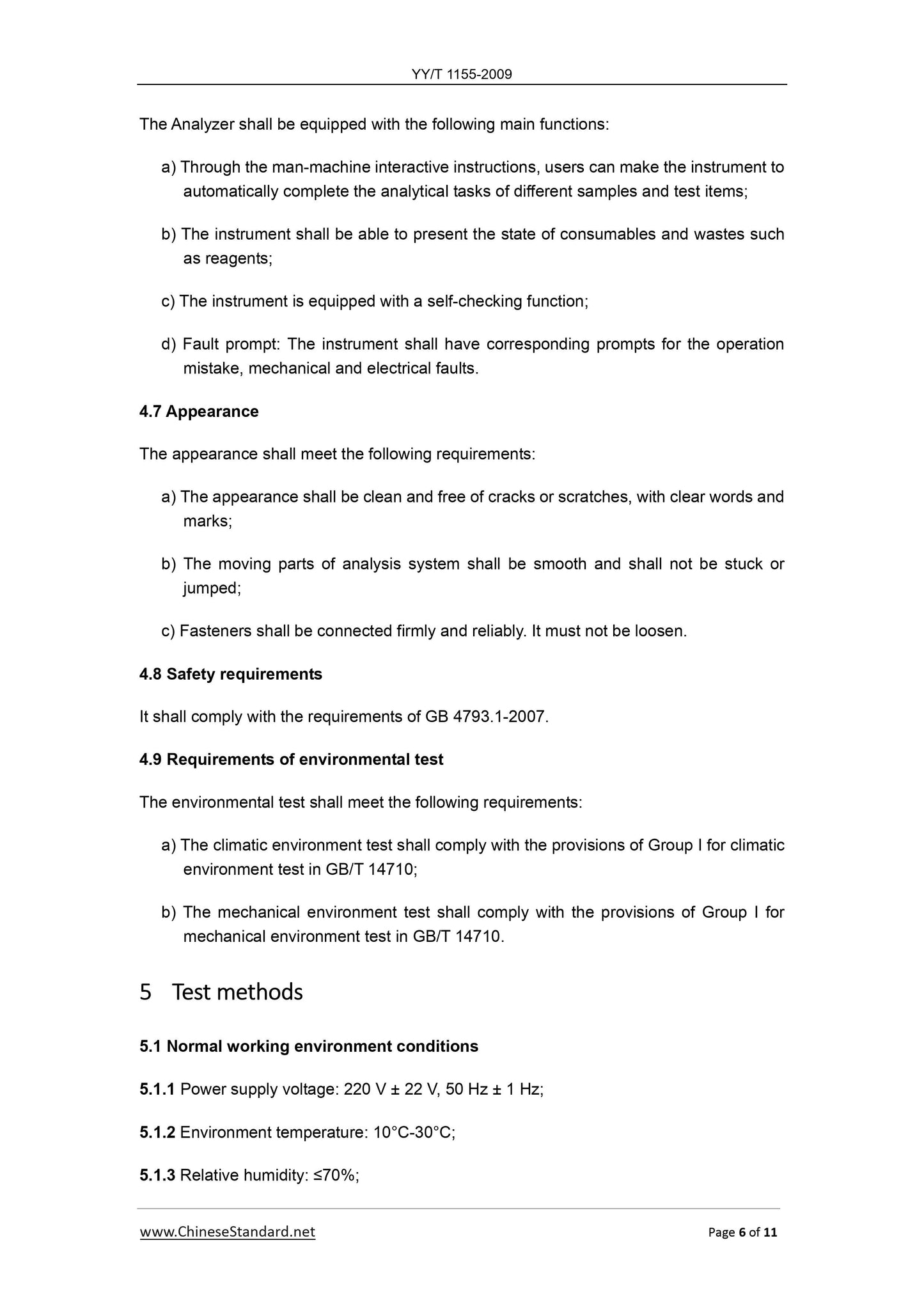 YY/T 1155-2009 Page 6