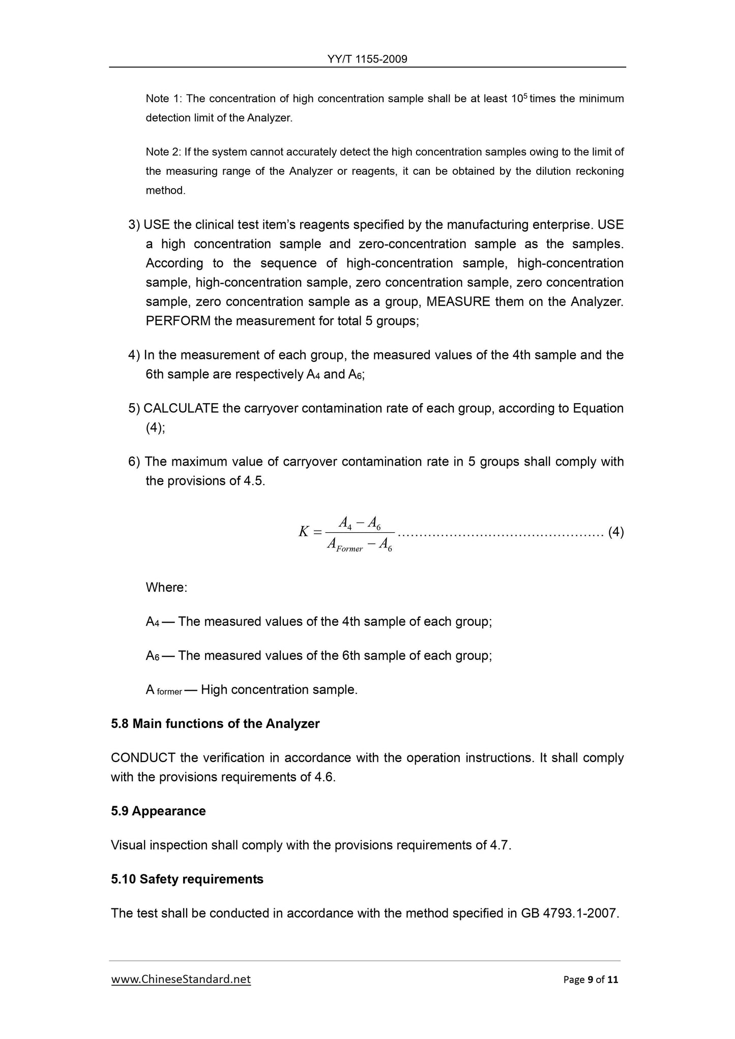 YY/T 1155-2009 Page 9