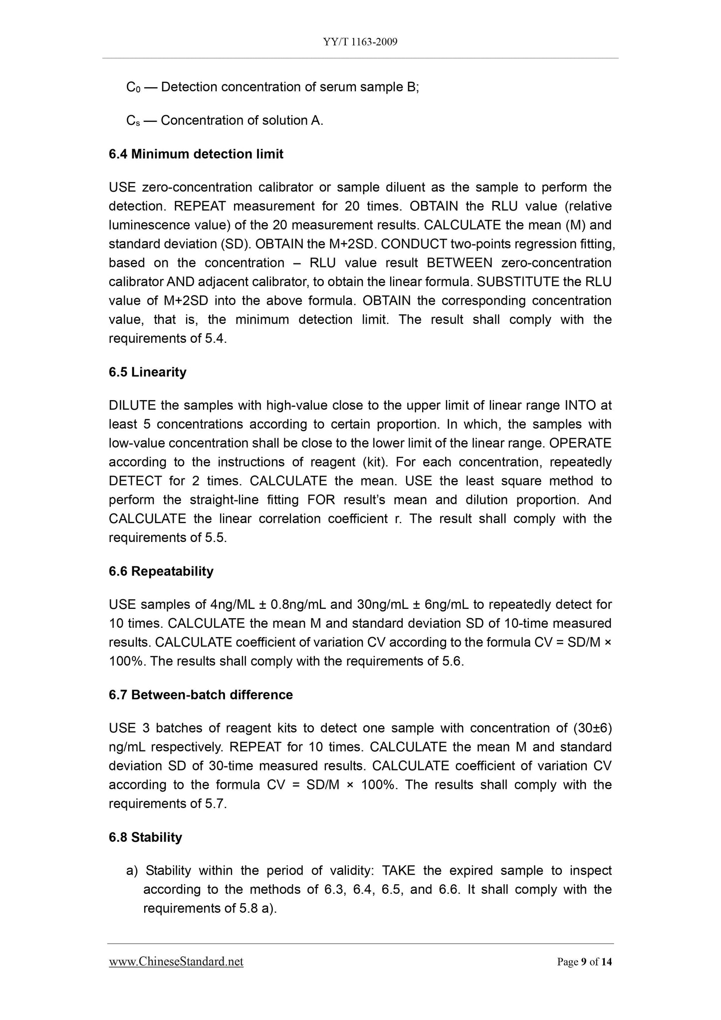 YY/T 1163-2009 Page 9