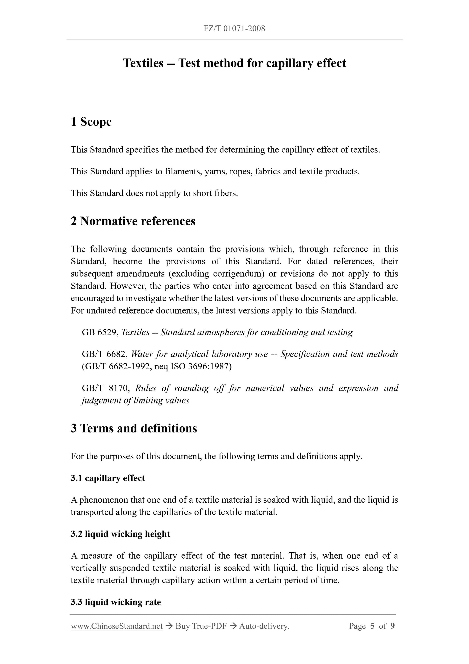 FZ/T 01071-2008 Page 4