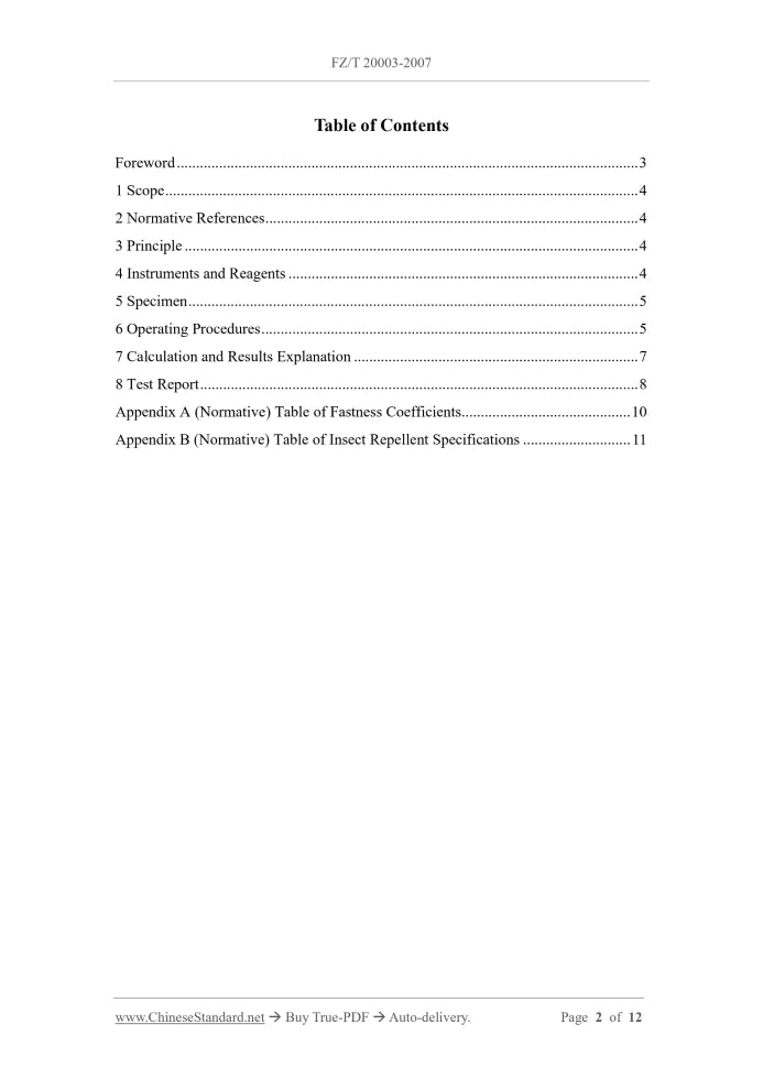 FZ/T 20003-2007 Page 2
