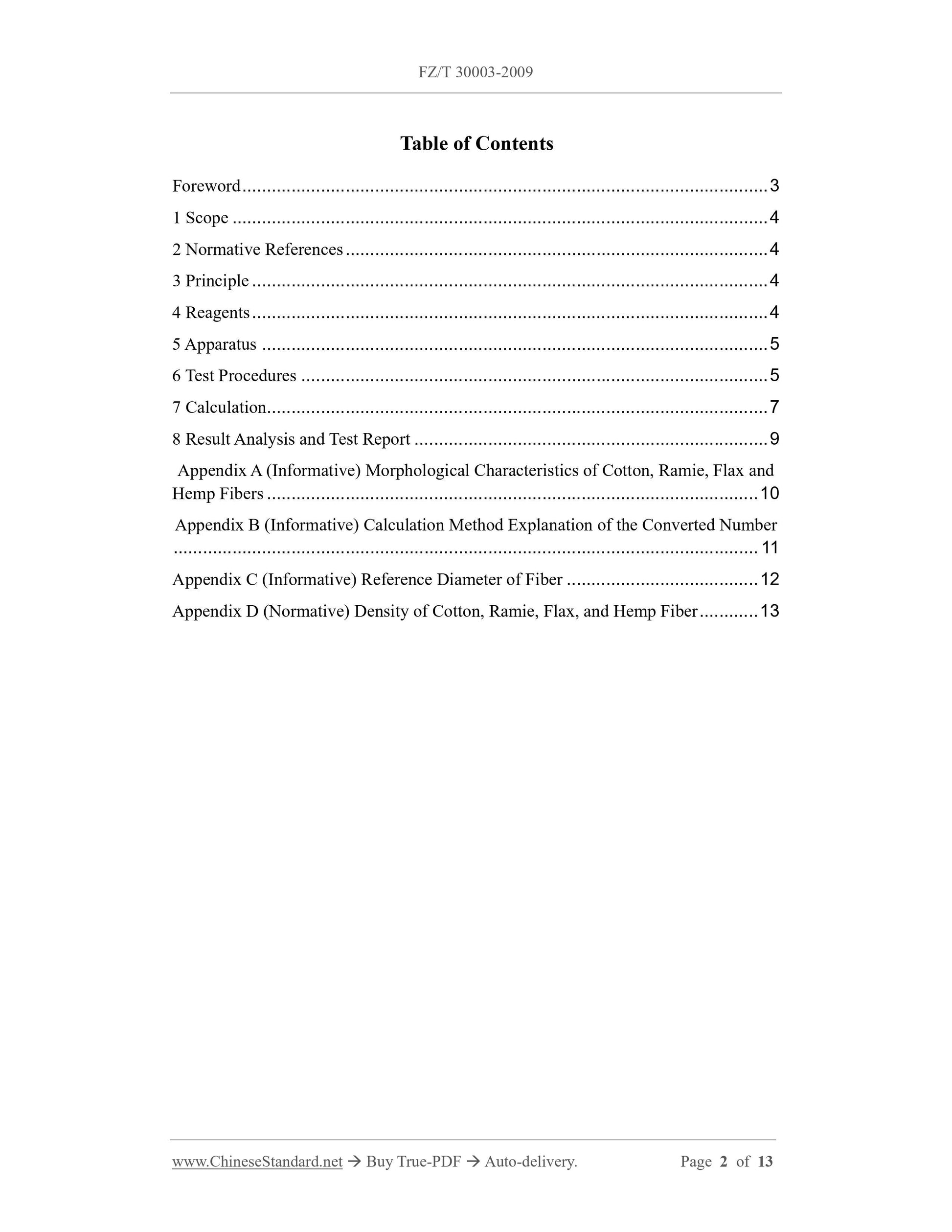 FZ/T 30003-2009 Page 2