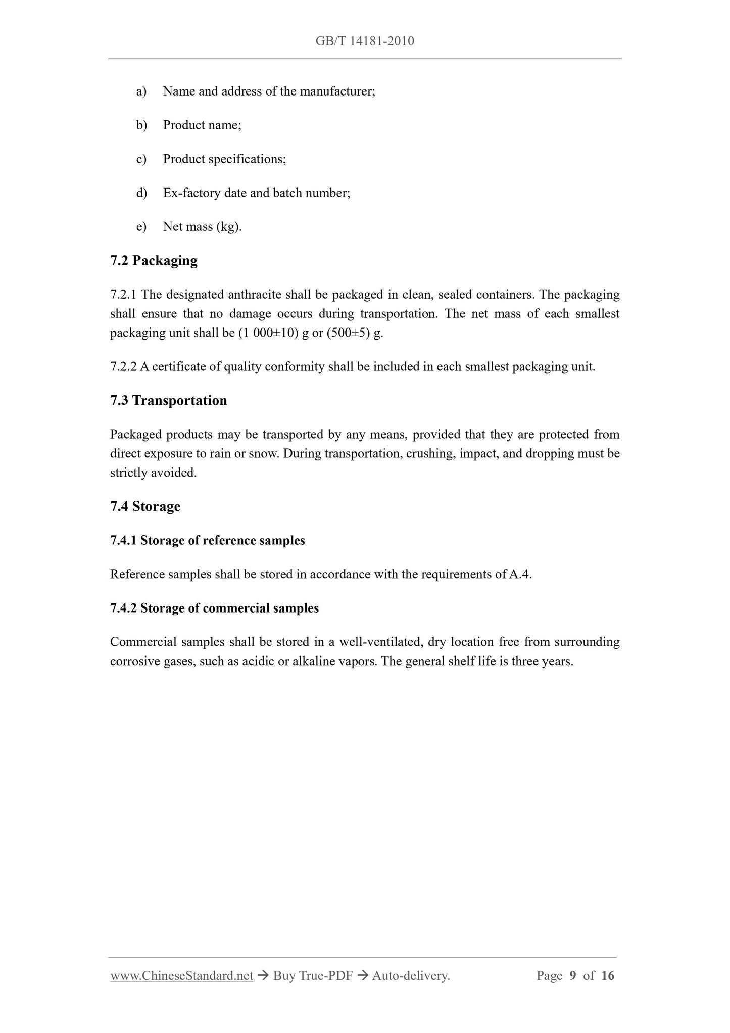 GB/T 14181-2010 Page 9