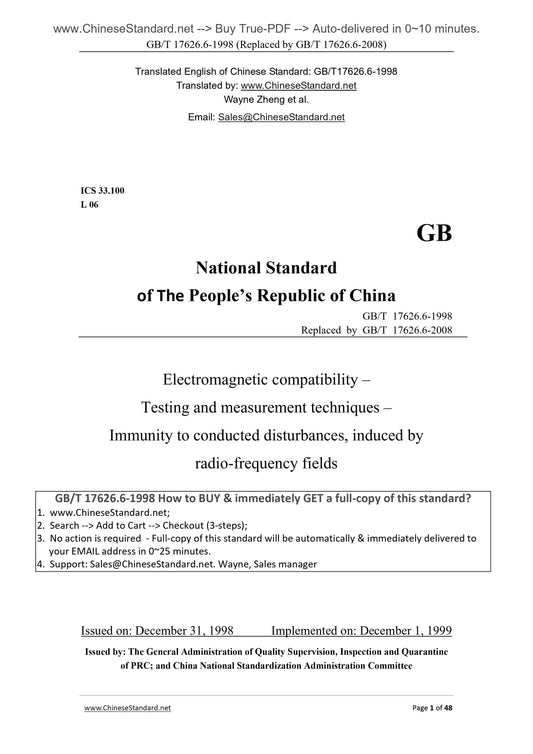 GB/T 17626.6-1998 Page 1