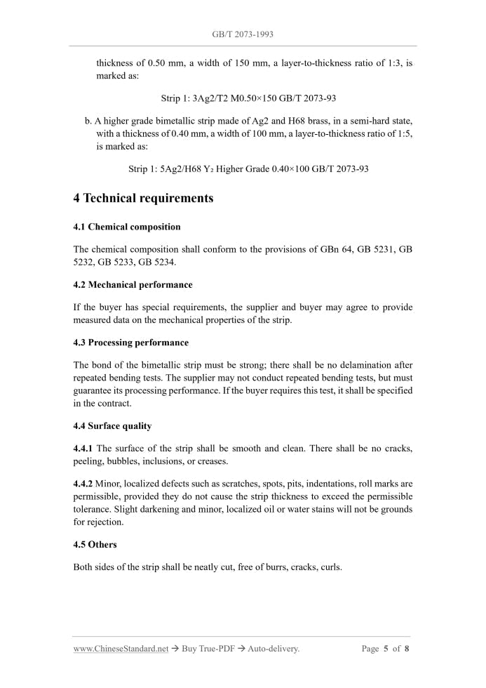 GB/T 2073-1993 Page 5