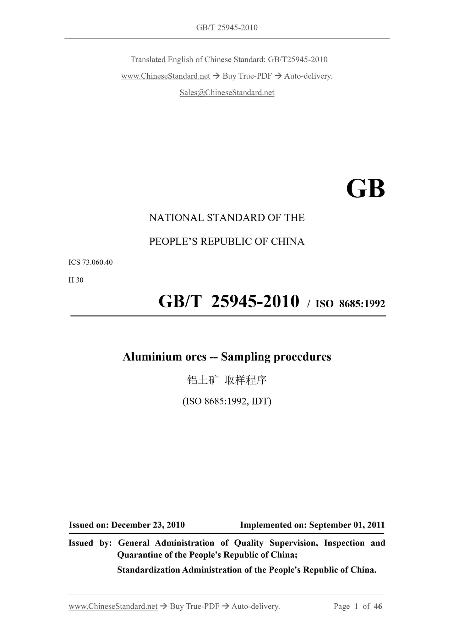 GB/T 25945-2010 Page 1