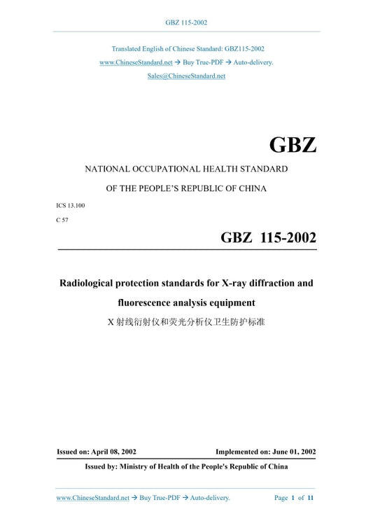 GBZ 115-2002 Page 1